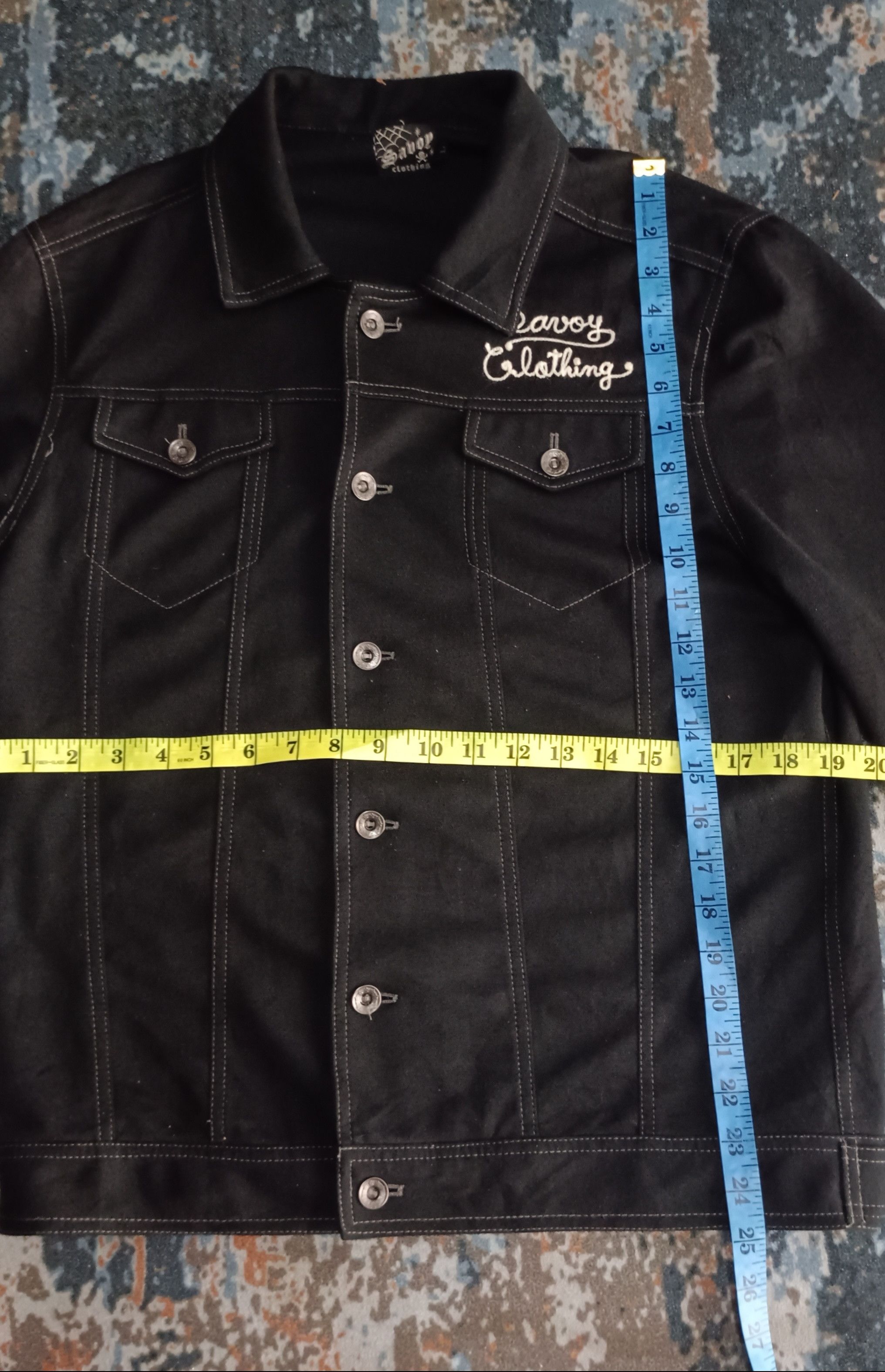 If Six Was Nine Vintage🔥Savoy Clothing Embroidery Logo Rock n Roll design Size US L / EU 52-54 / 3 - 13 Thumbnail