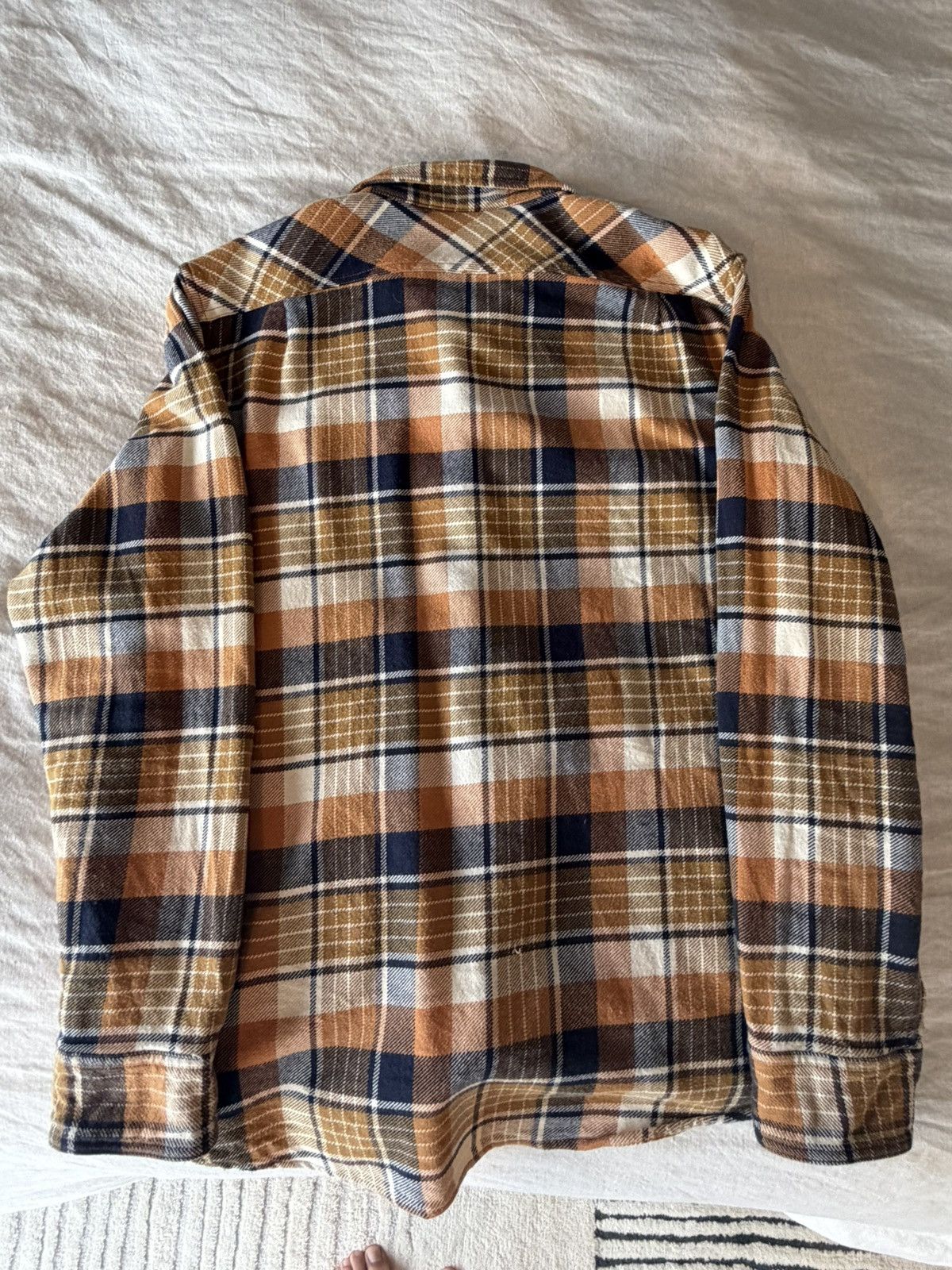Filson Filson Vintage Flannel Work Shirt - Navy/Cumin Size US L / EU 52-54 / 3 - 3 Thumbnail