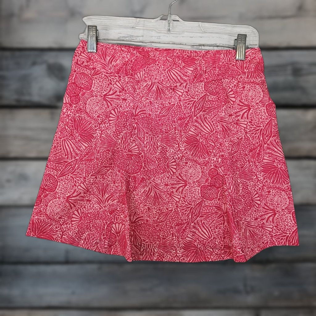 Pinko Rip Skirt Womens Wrap Skirt XS Pink Wailea Short Floral Rea dable? Size 26" / US 2 / IT 38 - 1 Thumbnail