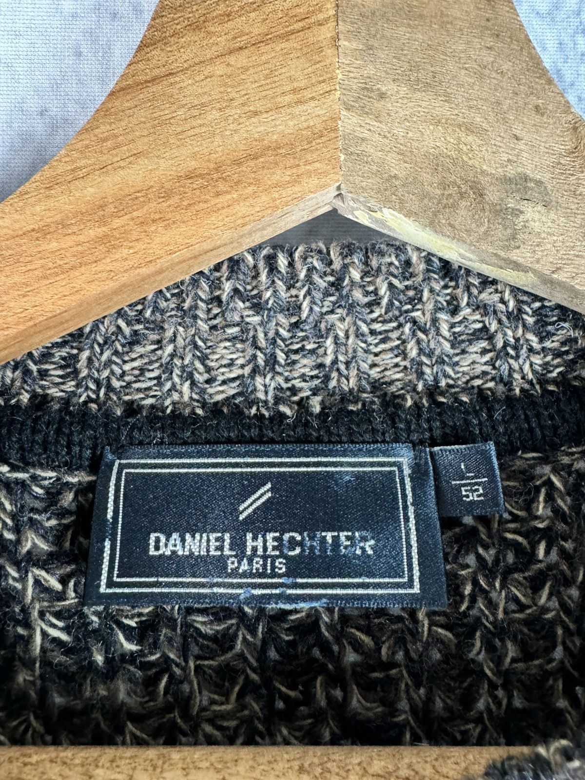 Vintage 1990’s Vintage Daniel Hetcher Heavy Knit Wool Sweater Size US L / EU 52-54 / 3 - 3 Thumbnail