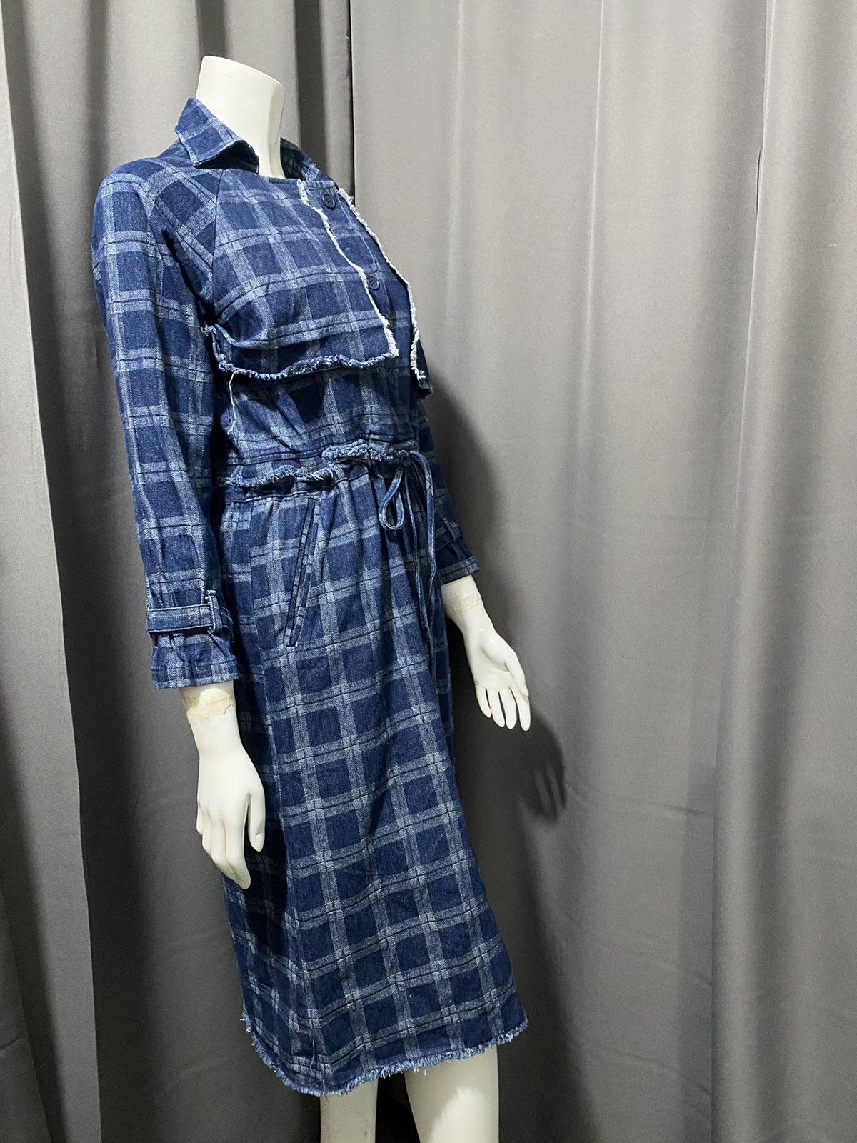 Japanese Brand Birthwork of Sanity Heart- 2in1- Denim Dress Size M / US 6-8 / IT 42-44 - 2 Thumbnail