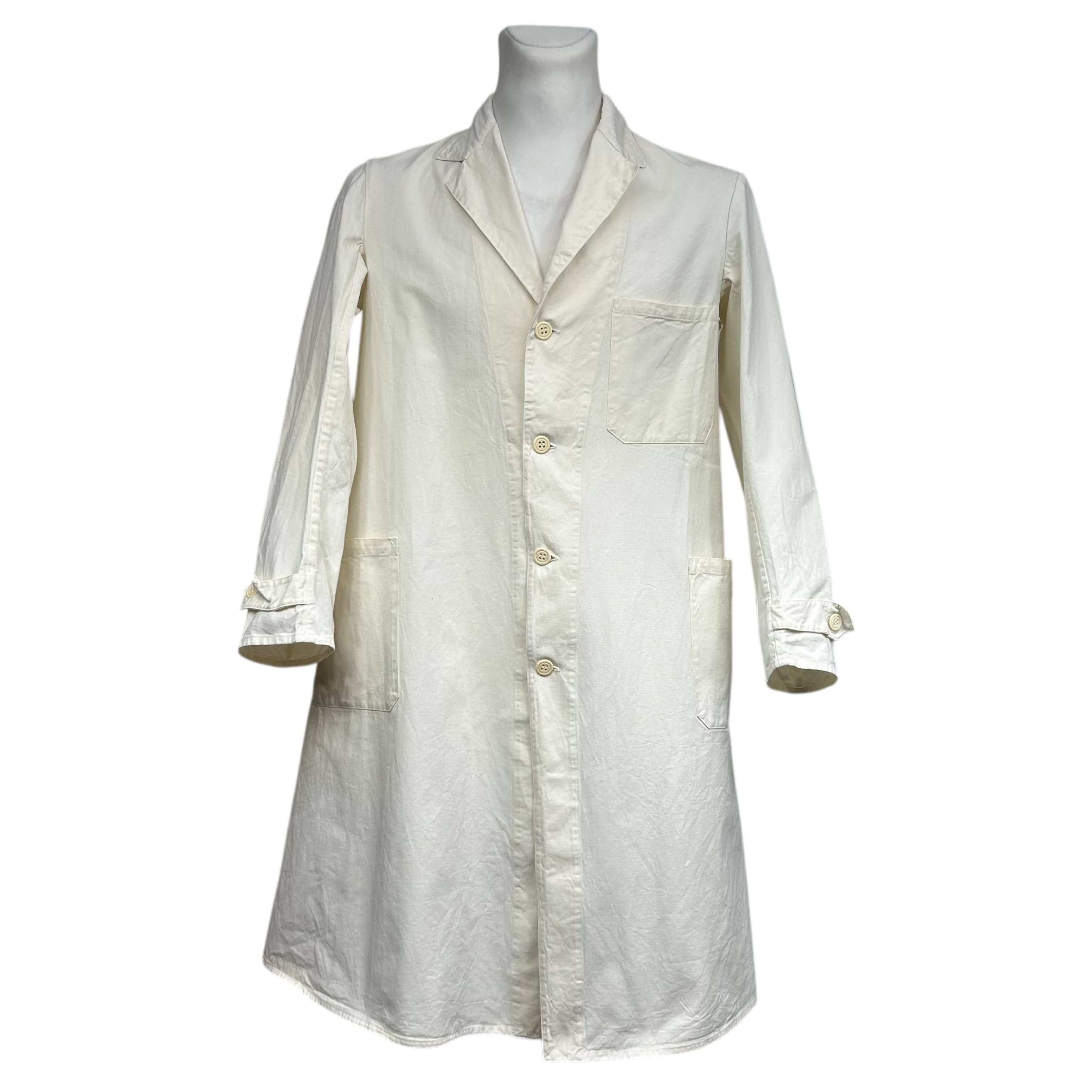 Vintage Lutteurs Off White Lab Warehouse Cotton Coat Workwear M Size US M / EU 48-50 / 2 - 1 Thumbnail