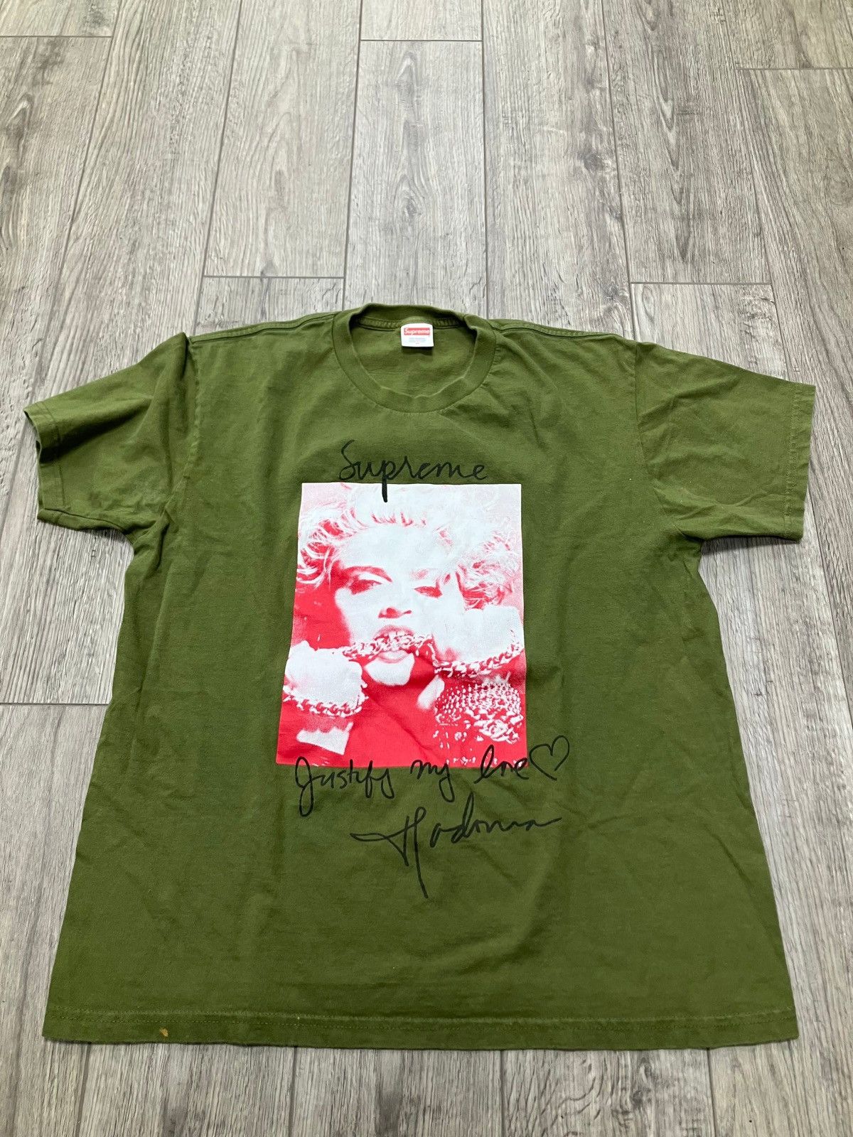 Supreme マドンナTシャツ Lサイズ オリーブ Supreme シュプリーム 18AW Madonna Tee マドンナTシャツ