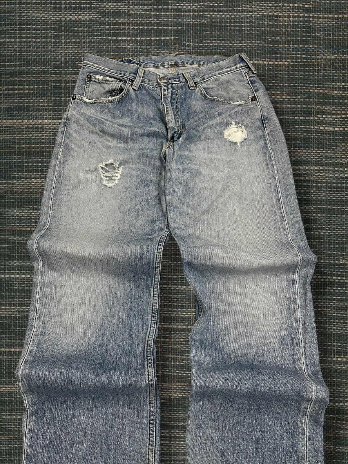 Levi's Vintage Clothing Vintage 1990S Designer Original Levis 503 Distressed Denim Size US 31 - 4 Thumbnail