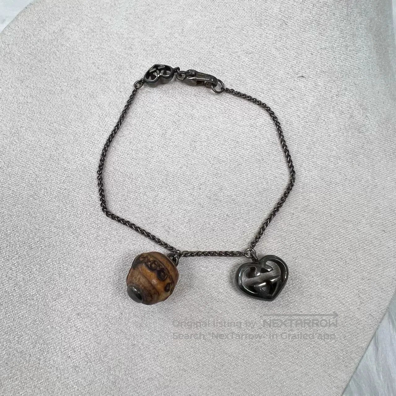 Gucci Gucci Bamboo Double G Heart Logo Bracelet. Size ONE SIZE - 1 Thumbnail