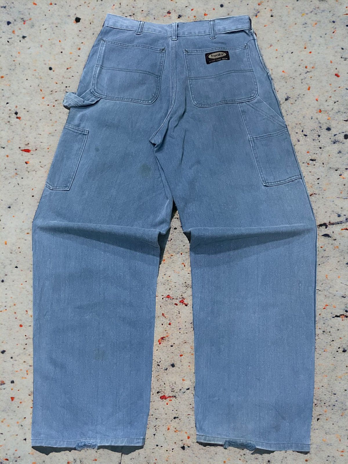 2000s Freaks Carpenter Wide Baggy Loose Jeans