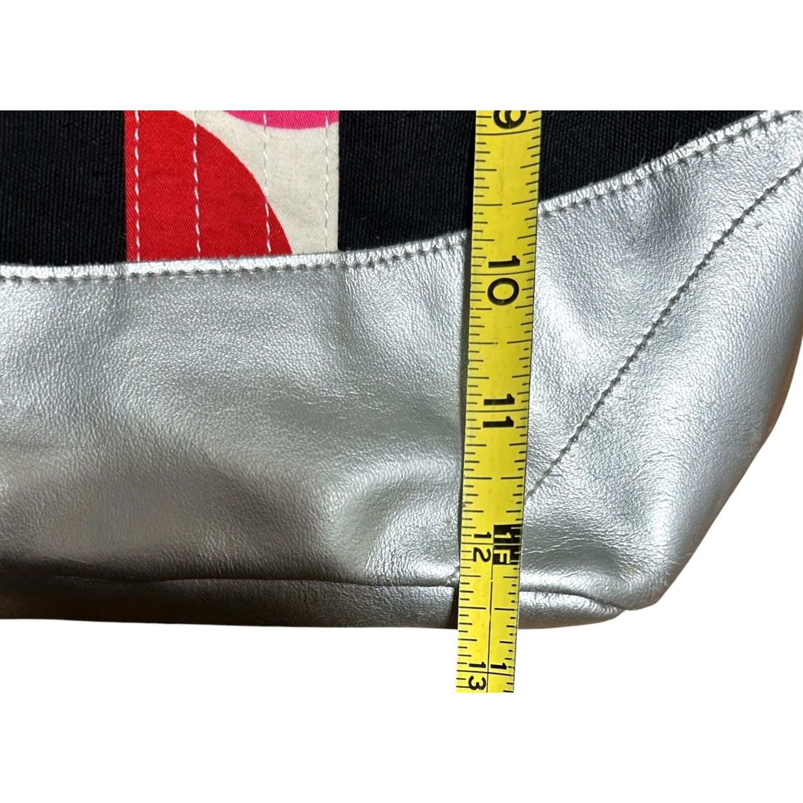 Vintage Jack Gomme Paris Canvas Shoulder Bag Women's Tote Bag Black Silver Polka Dot Size ONE SIZE - 5 Thumbnail