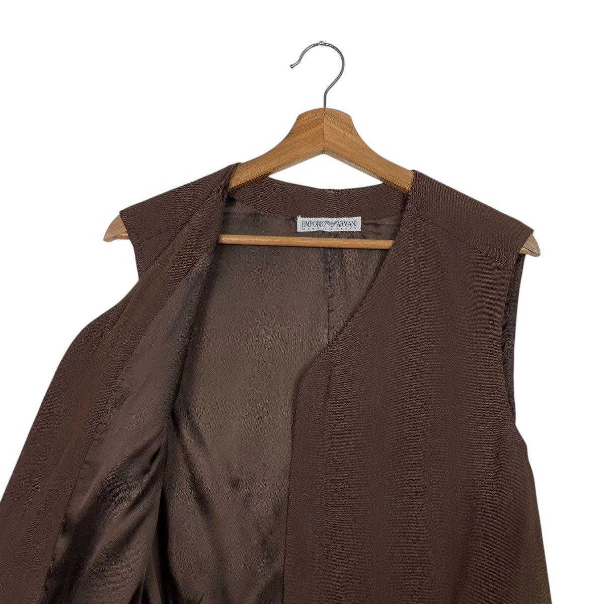 Emporio Armani Vintage Emporio Armani Zipper Rayon Vest Size US S / EU 44-46 / 1 - 10 Thumbnail