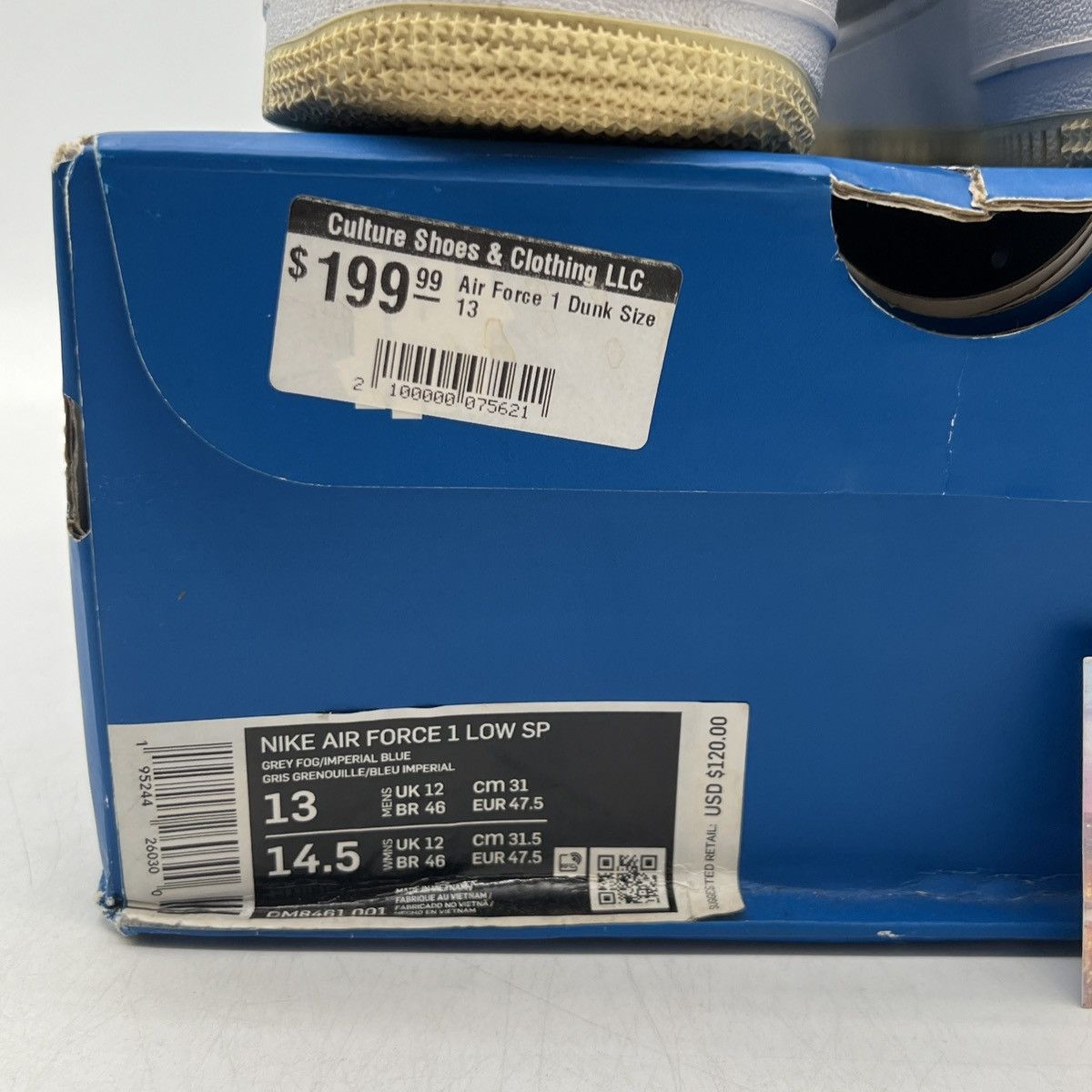 Nike Undefeated x air force 1 low 5 on it Size US 13 / EU 46 - 6 Thumbnail