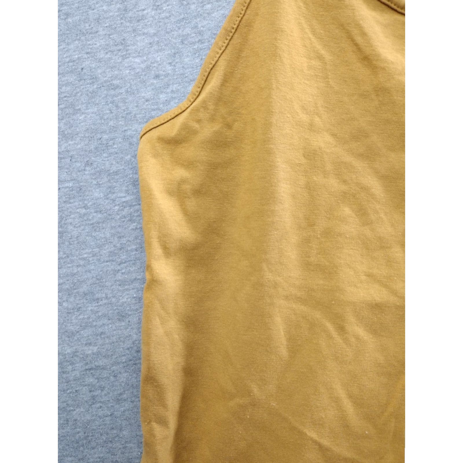 Vintage Wild Fable Women's Crop Tank Top Dark Gold XL 331-00-7292 Tank Crop Gold Womens XL Dark Gold Women’s Tank Top Size XL / US 12-14 / IT 48-50 - 6 Thumbnail