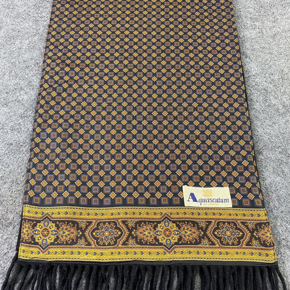 Aquascutum × Vintage Aquasqutum Silk Scarf / Muffler / Neckwear-K008 Size ONE SIZE - 6 Thumbnail