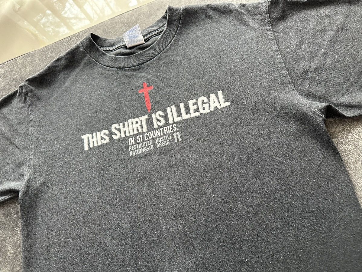 Vintage This Shirt Is Illegal In 51 Countries Size US M / EU 48-50 / 2 - 3 Thumbnail