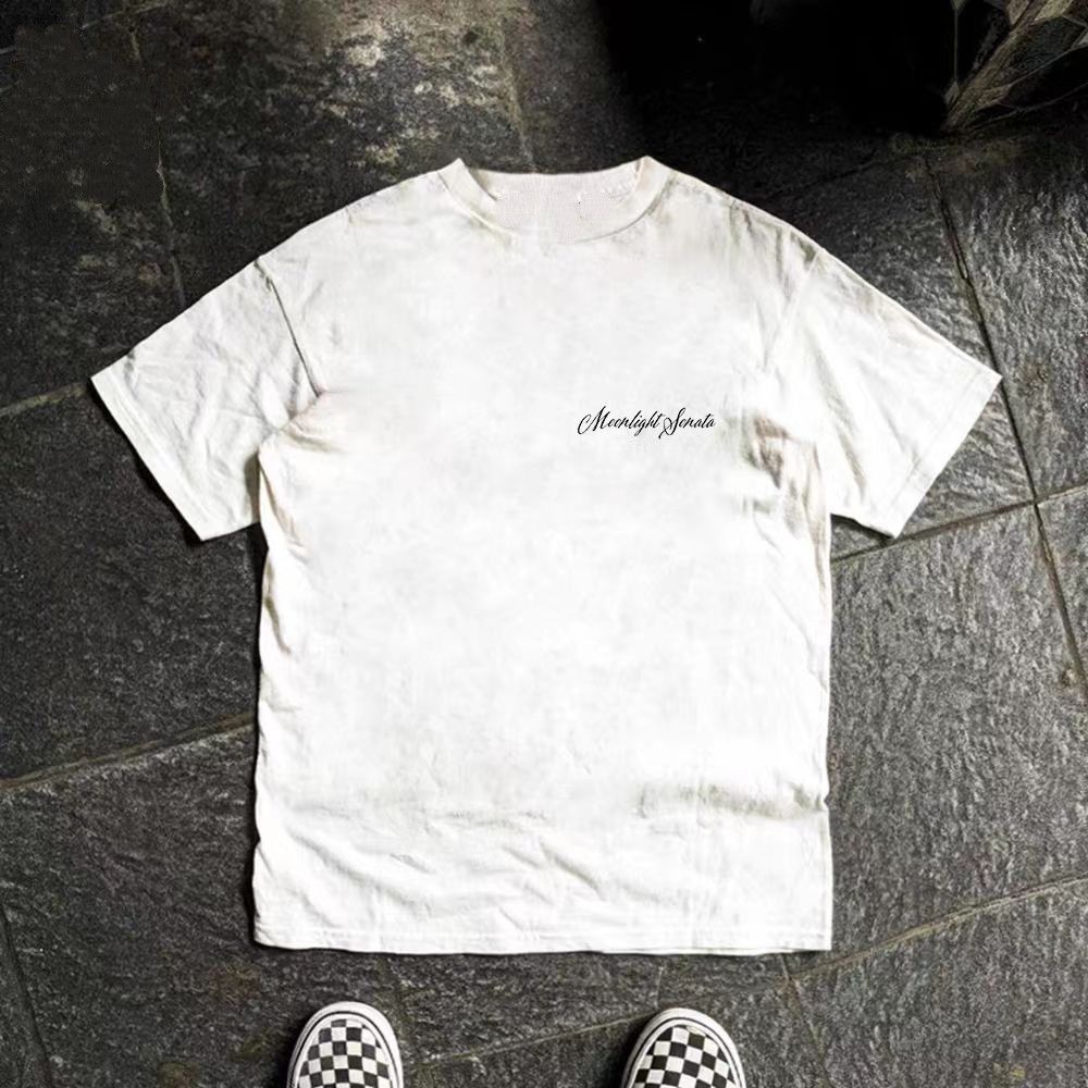 Vintage White retro bird print cotton t-shirt Size US M / EU 48-50 / 2 - 2 Thumbnail