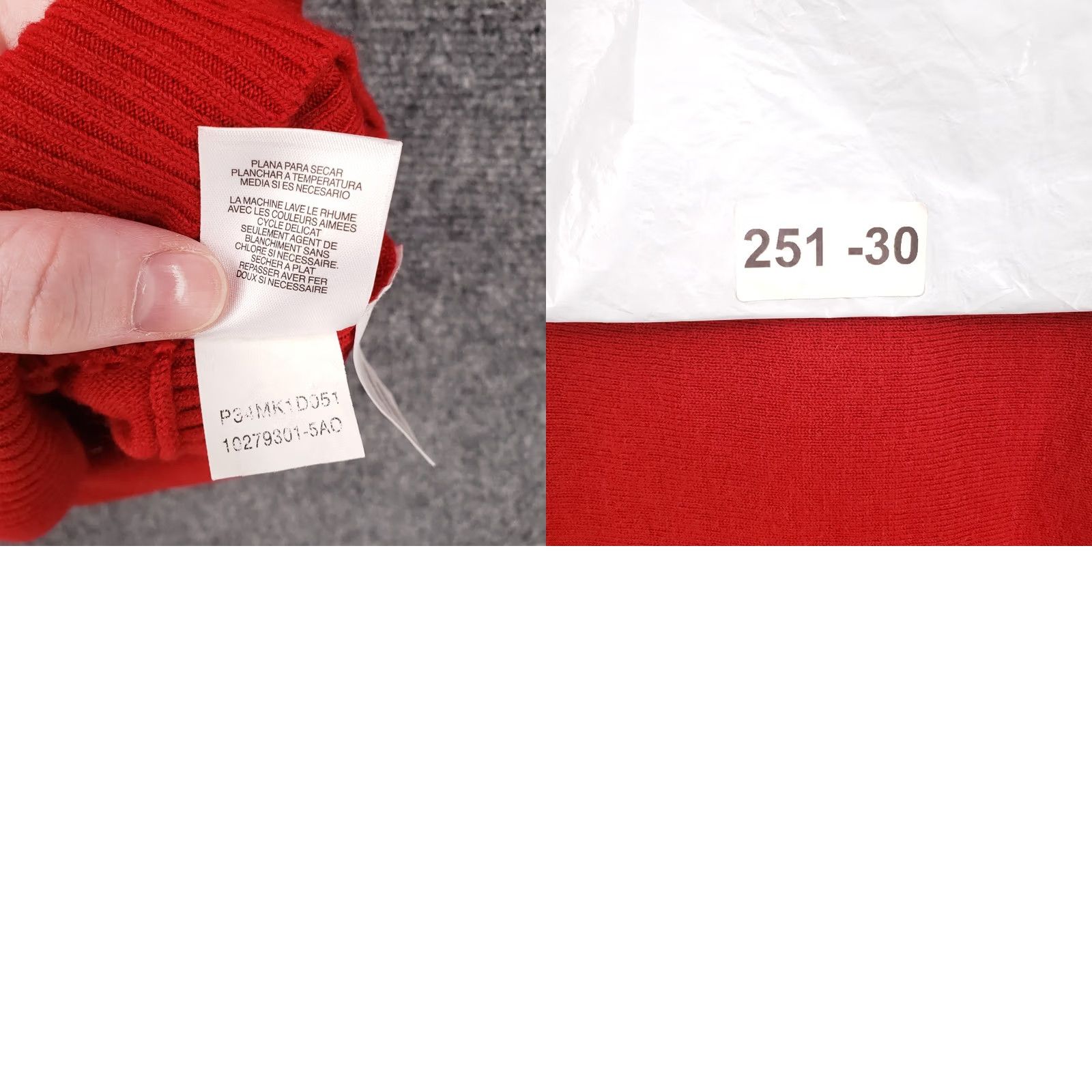 Evan Picone Evan Picone Sweater Womens L Red 3/4 Sleeve Button Cowl Neck Pullover Knit Shirt Size L / US 10 / IT 46 - 8 Thumbnail