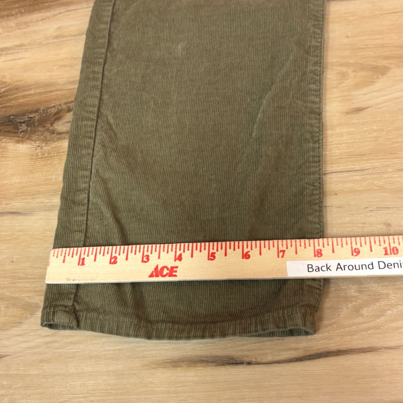 Frame FRAME L'Homme Slim Corduroy Pants Mens Size 38 Khaki Green Cotton Blend Slim Fit Casual Workwear Cotton Blend Black? Size US 38 / EU 54 - 3 Thumbnail