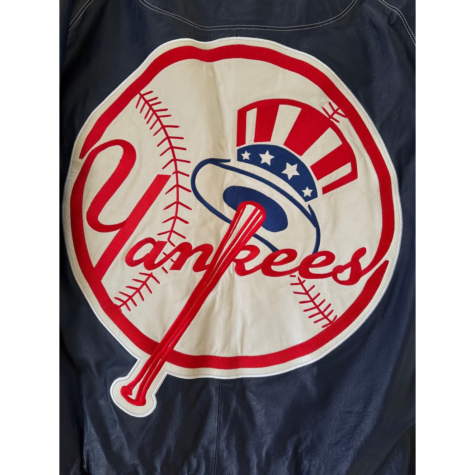 Other 6xl vintage genuine leather New York Yankees leather jacket Size US XXL / EU 58 / 5 - 9 Thumbnail