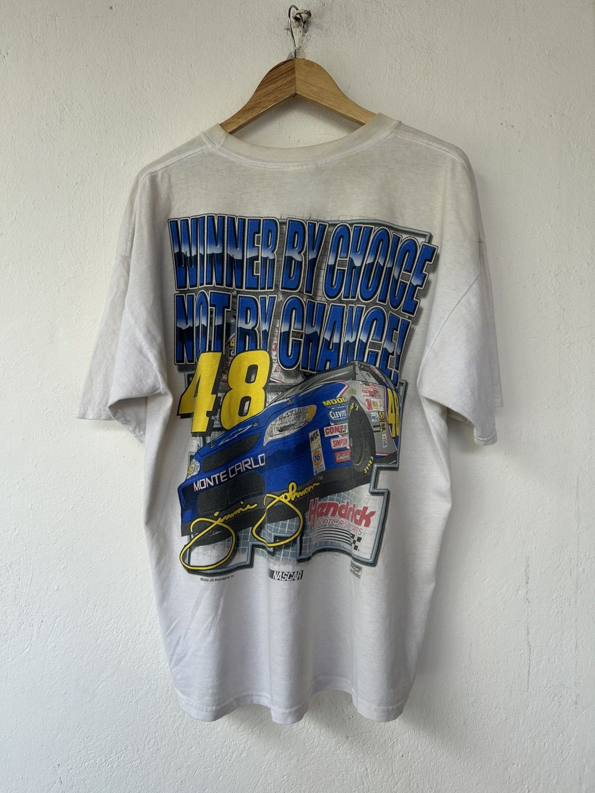 NASCAR jimmie johnson 2003 nascar tee Size US XL / EU 56 / 4 - 2 Thumbnail