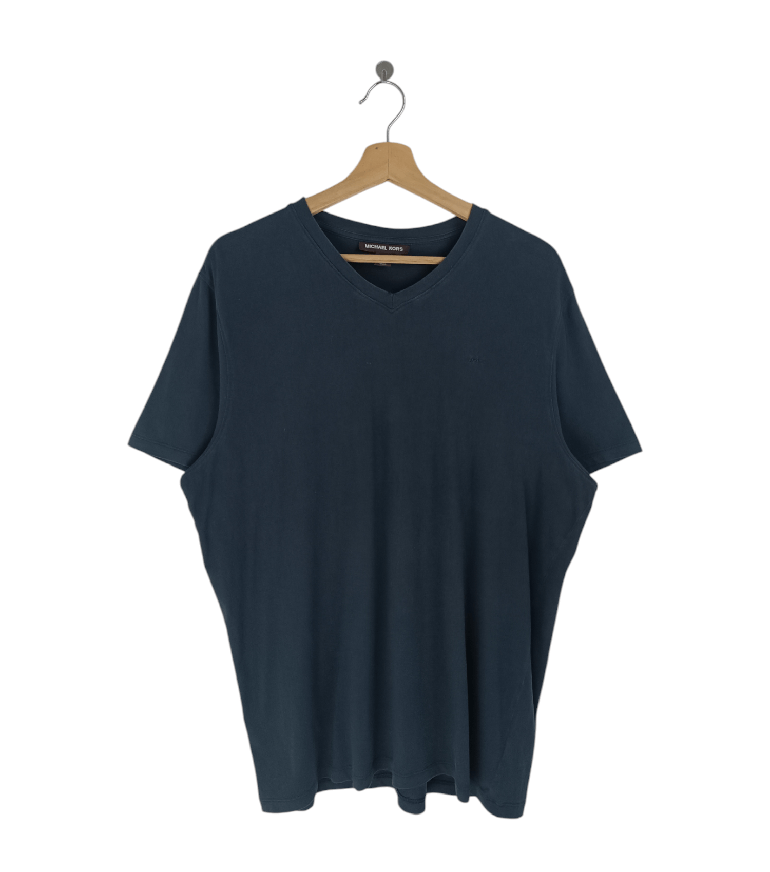 VINTAGE FADED MICHAEL KORS DISTRESSED V NECK TEE