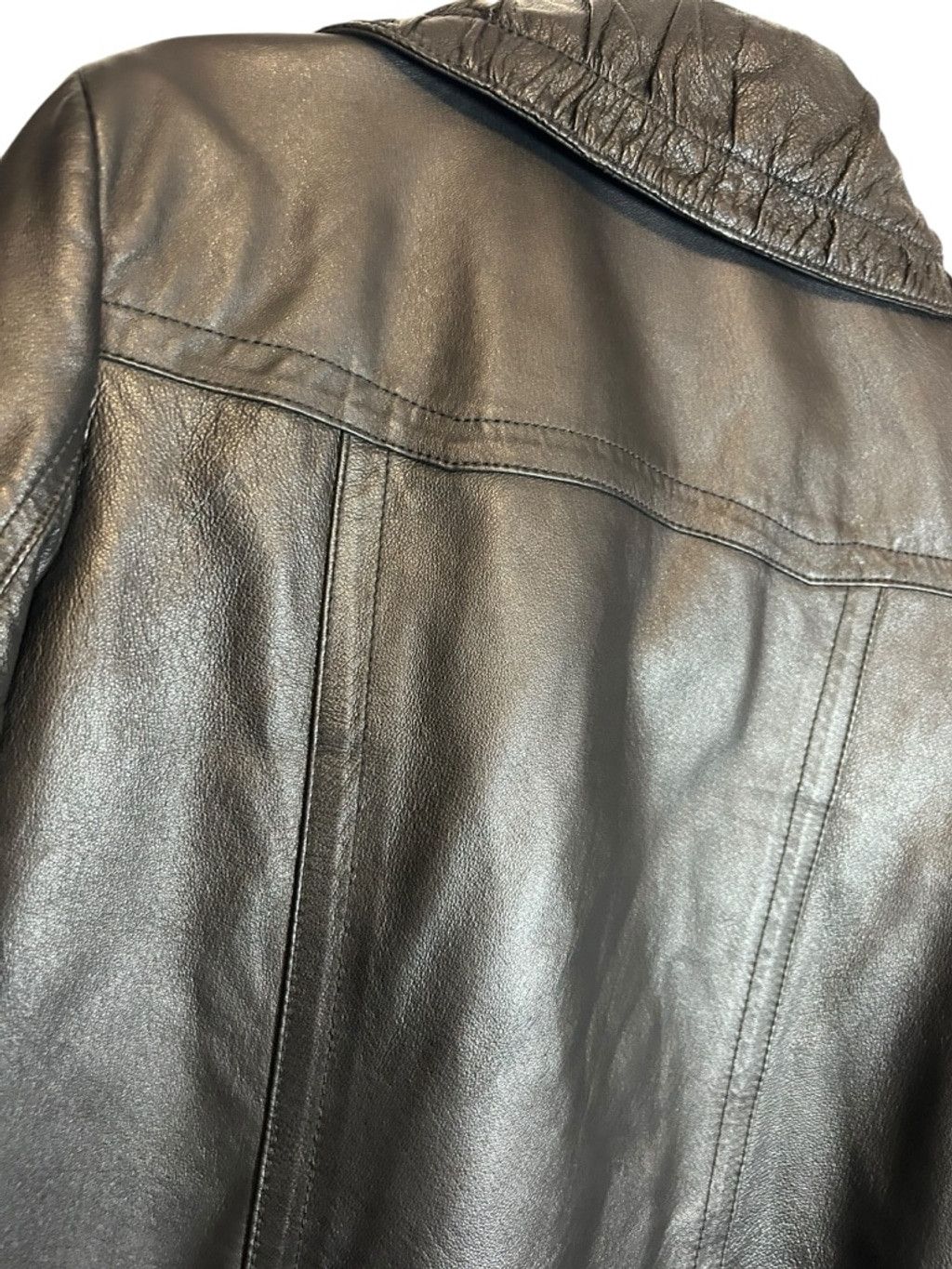Danier DANIER Woman's Black Leather Jacket with Red Tapestry Size S / US 4 / IT 40 - 5 Thumbnail