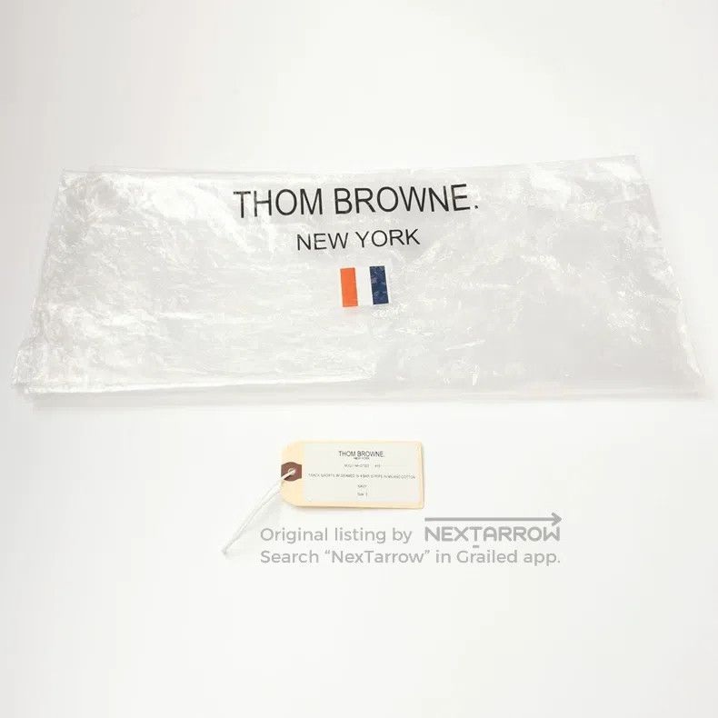 Thom Browne Thom Browne size 3 Cotton logo drawstring shorts Size US 28 / EU 44 - 4 Thumbnail