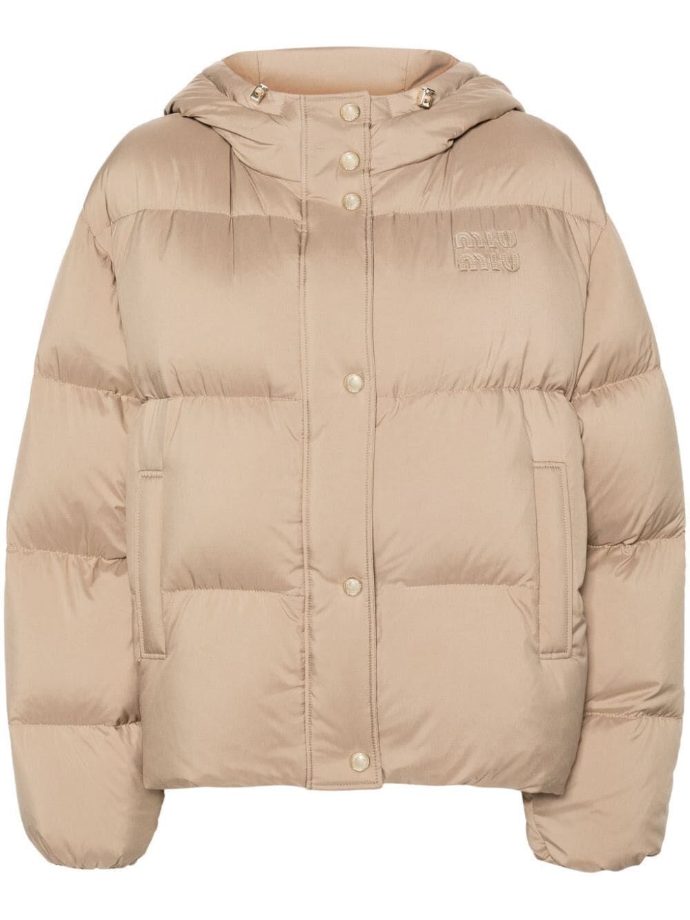 Miu Miu LOGO-APPLIQUÉ DOWN JACKET Size XS / US 0-2 / IT 36-38 - 1 Thumbnail