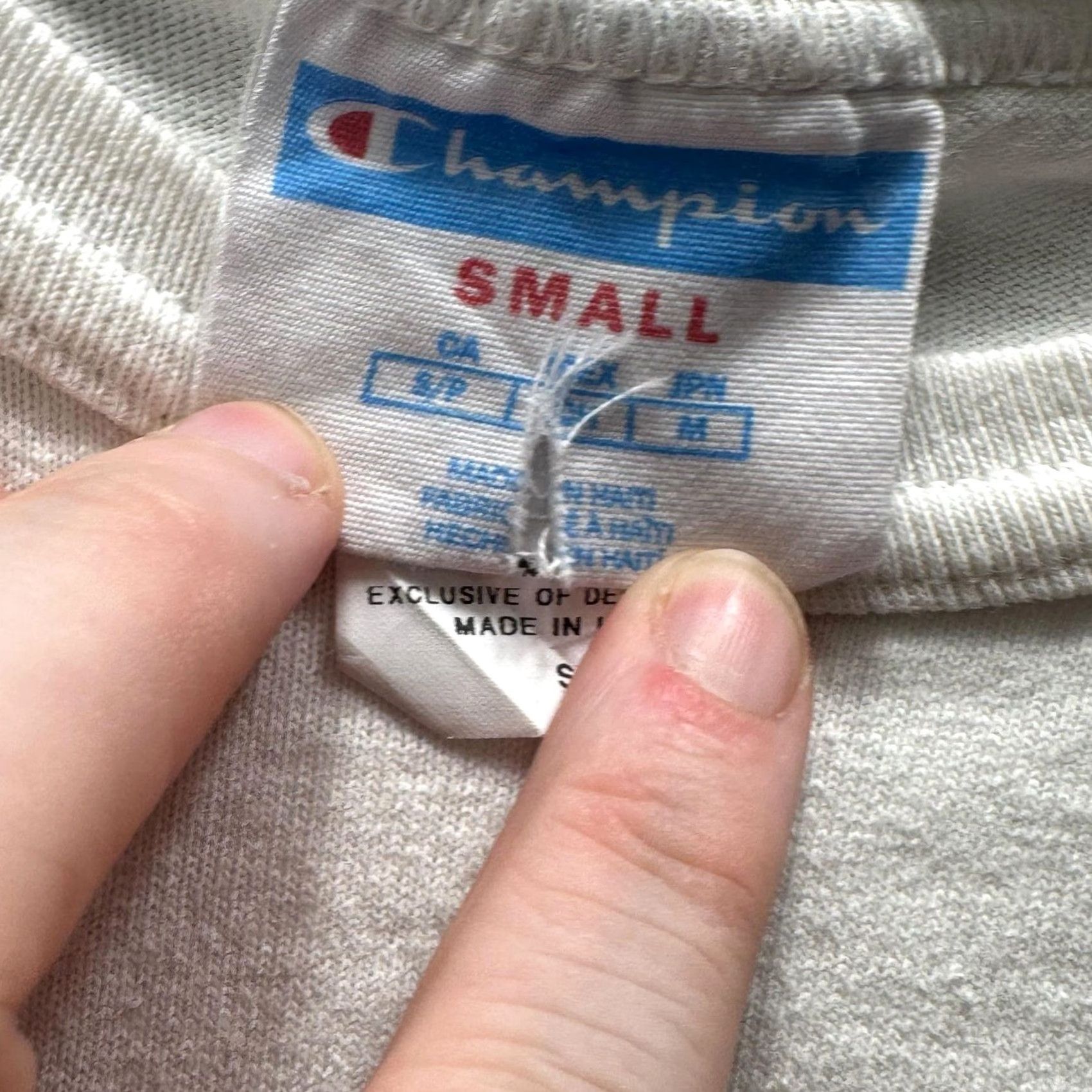 Champion Champion Shirt Mens S White Embroidered C Logo Tee Crewneck Cotton Jersey Size US S / EU 44-46 / 1 - 5 Thumbnail
