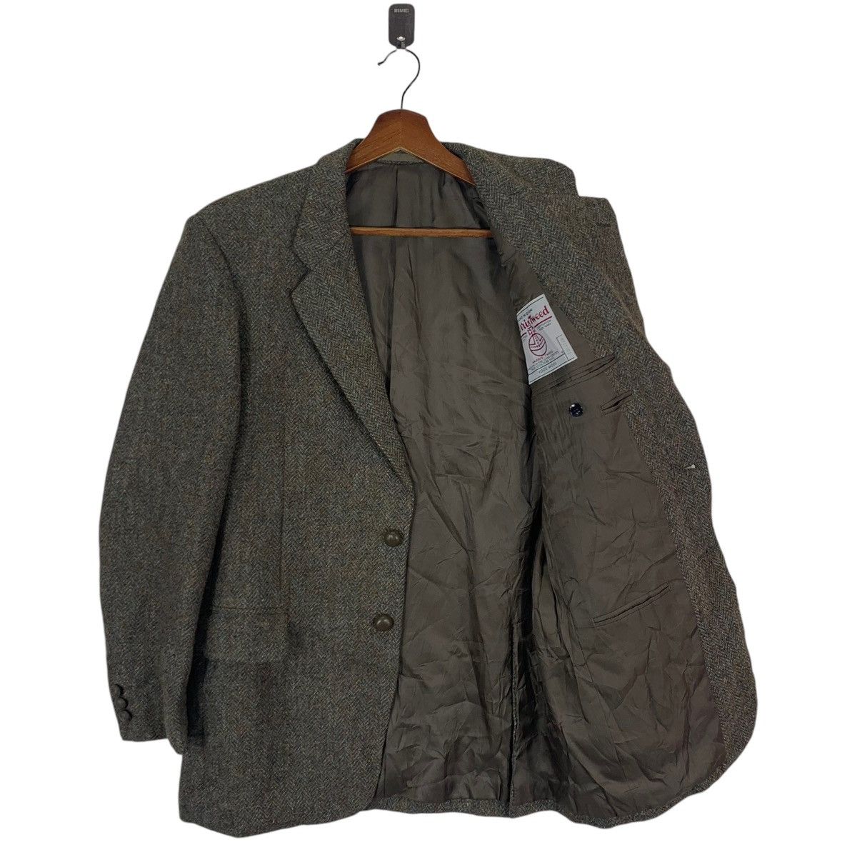 Harris Tweed × Vintage 🔥🔥HARRIS TWEED HAND WOVEN WOOL COAT Size US M / EU 48-50 / 2 - 3 Thumbnail