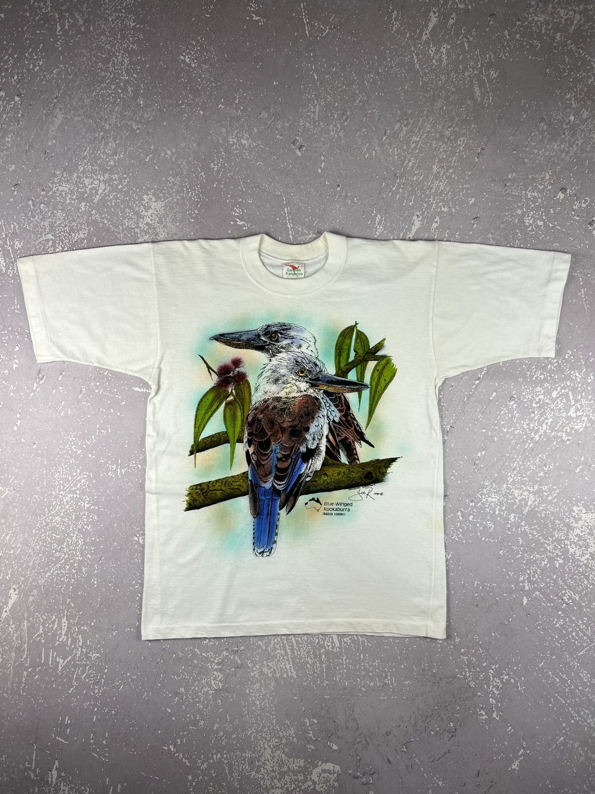 Vintage 1990 Vintage Kookaburra Joe R Graphic Single Stitch T Shirt Size US S / EU 44-46 / 1 - 1 Thumbnail