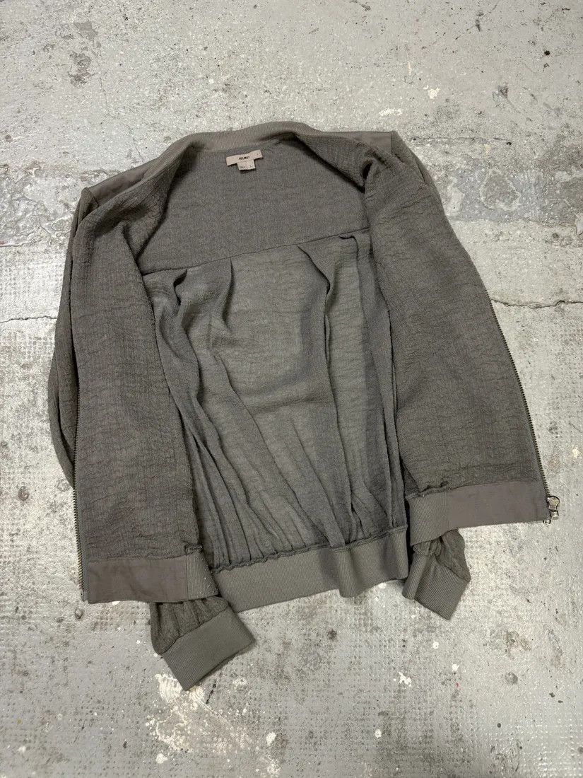 Helmut Lang × Vintage Helmut Lang Concrete Raw Grey Bomber Jacket Size XS / US 0-2 / IT 36-38 - 8 Thumbnail