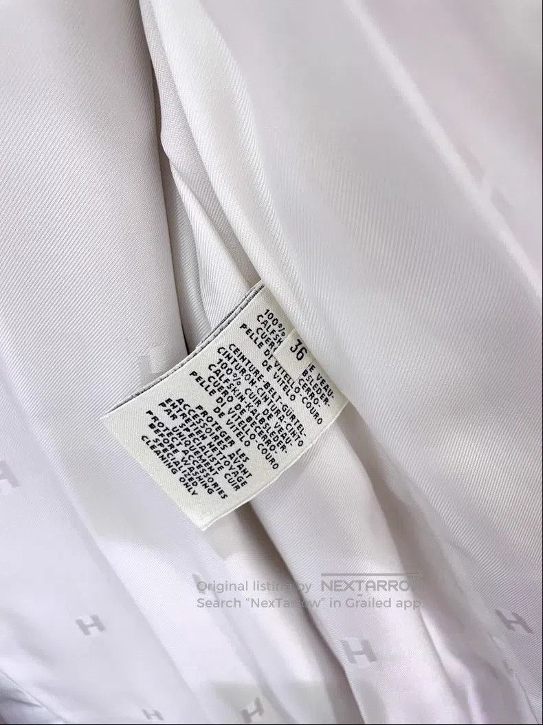 Hermes Hermes Cherry blossom pink long trench coat and leather ja Size XS / US 0-2 / IT 36-38 - 5 Thumbnail