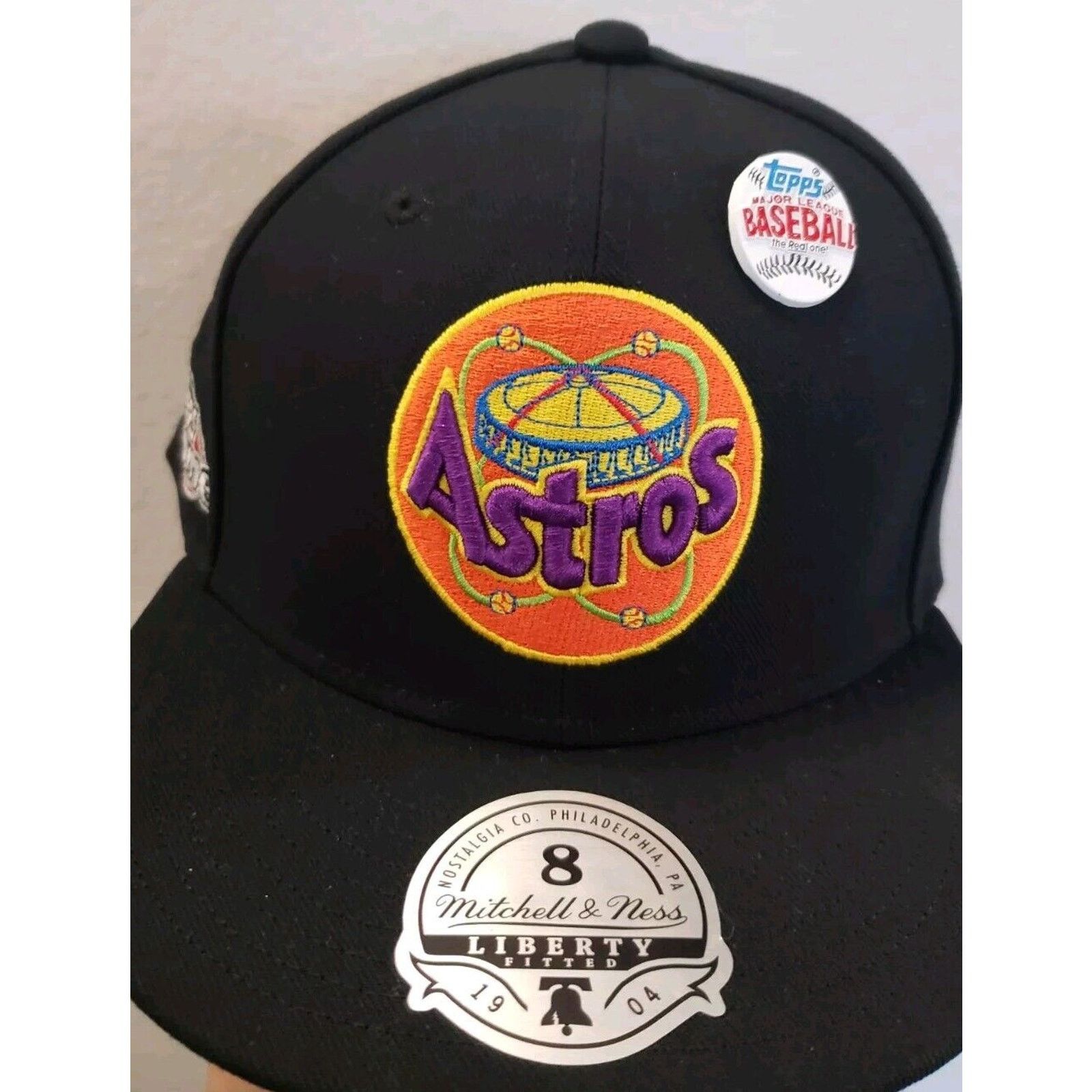 Mitchell & Ness Houston Astros Hat 2022 Topps Pin Size 8 Mitchell & Ness Size ONE SIZE - 1 Thumbnail