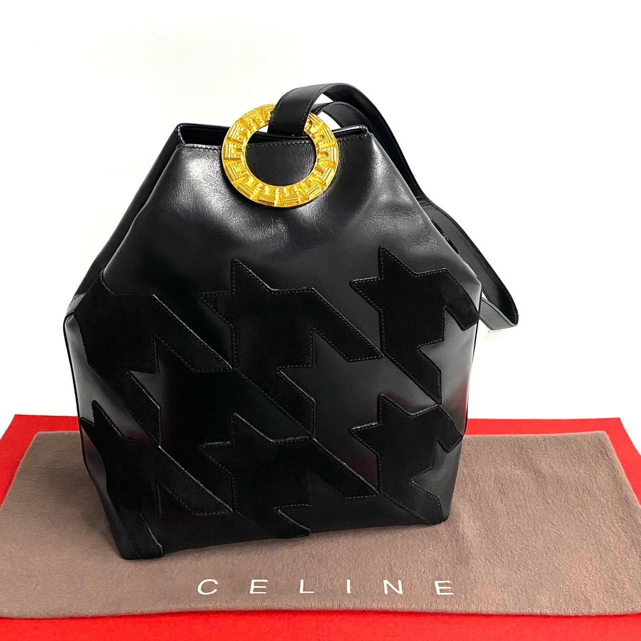 Celine Celine Shoulder Bag Black Leather Size ONE SIZE - 1 Thumbnail