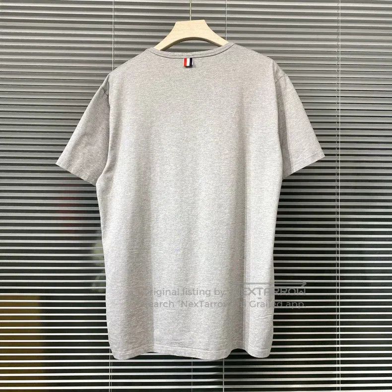 Thom Browne Thom Browne Grey Short-Sleeve T-Shirt Size US XXL / EU 58 / 5 - 2 Thumbnail