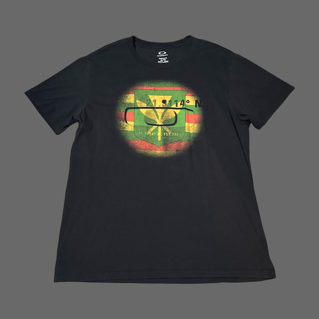 Oakley Oakley Hawaii Rare Graphic Tee Black Mens XL Size US XL / EU 56 / 4 - 1 Thumbnail