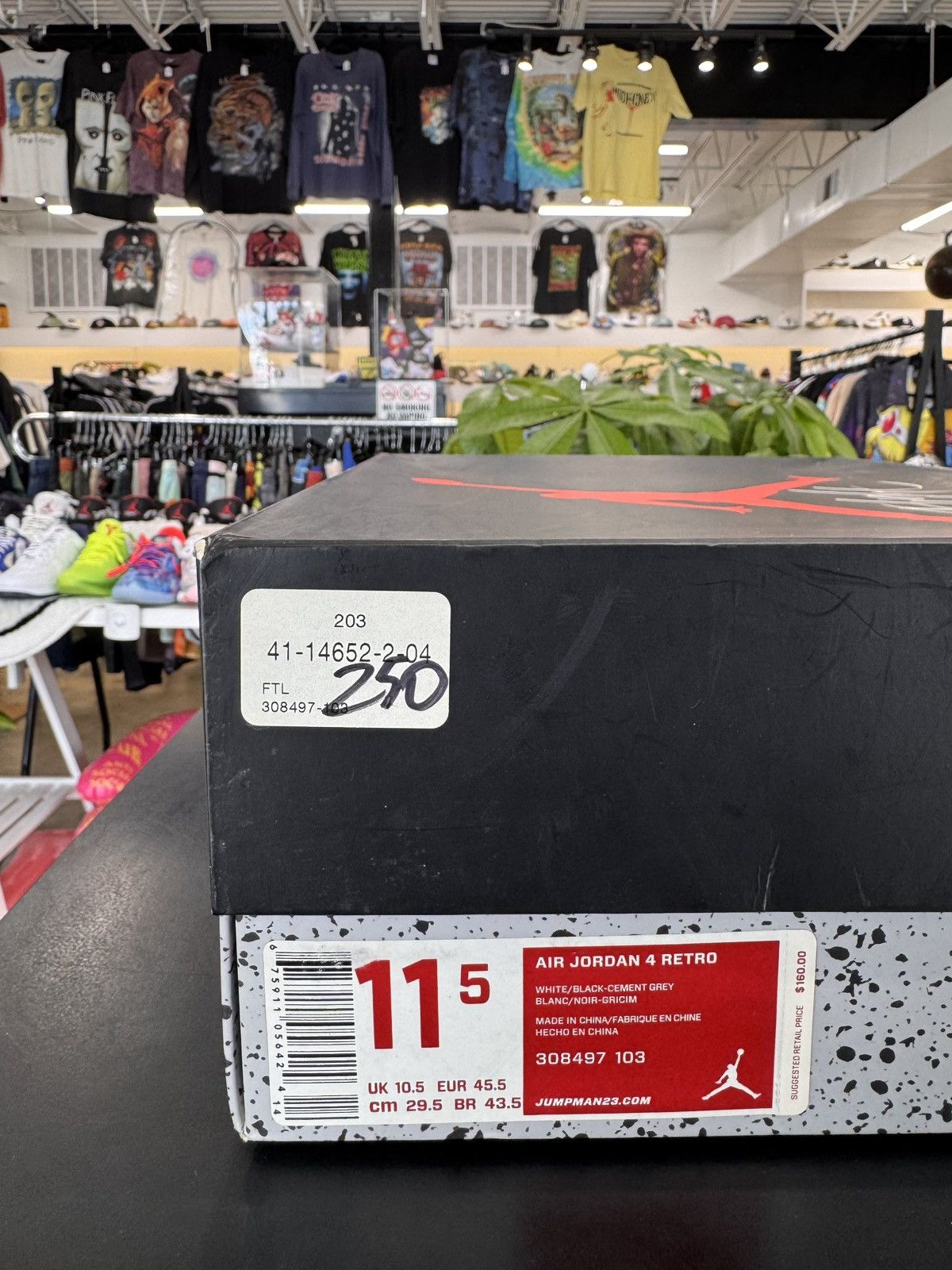 Jordan Brand Air Jordan 4 White Cement Size 11.5 (2012) Size US 11.5 / EU 44-45 - 11 Thumbnail