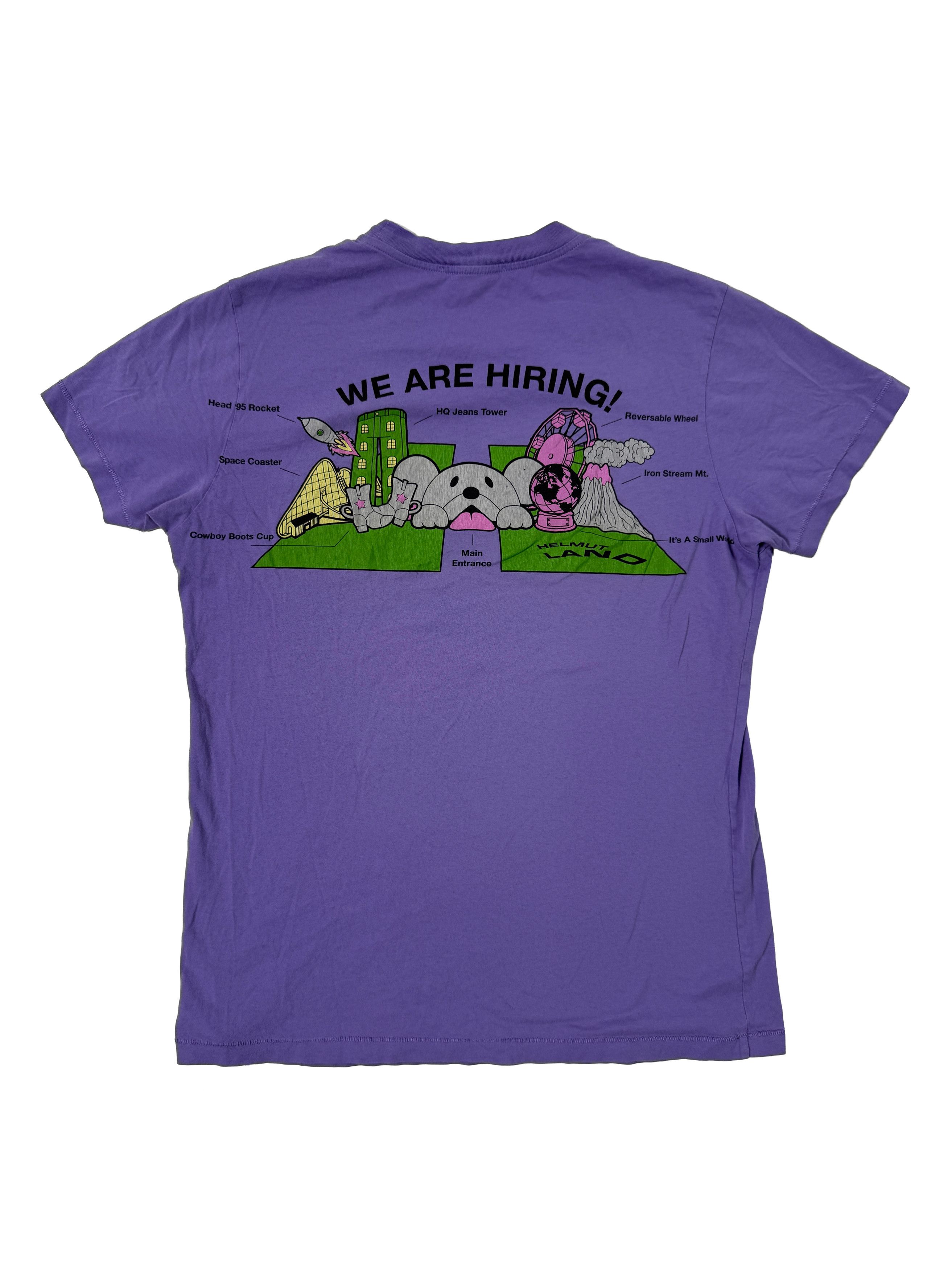 Helmut Lang Helmut Lang Land Map Graphic T-Shirt Purple Size US L / EU 52-54 / 3 - 2 Thumbnail