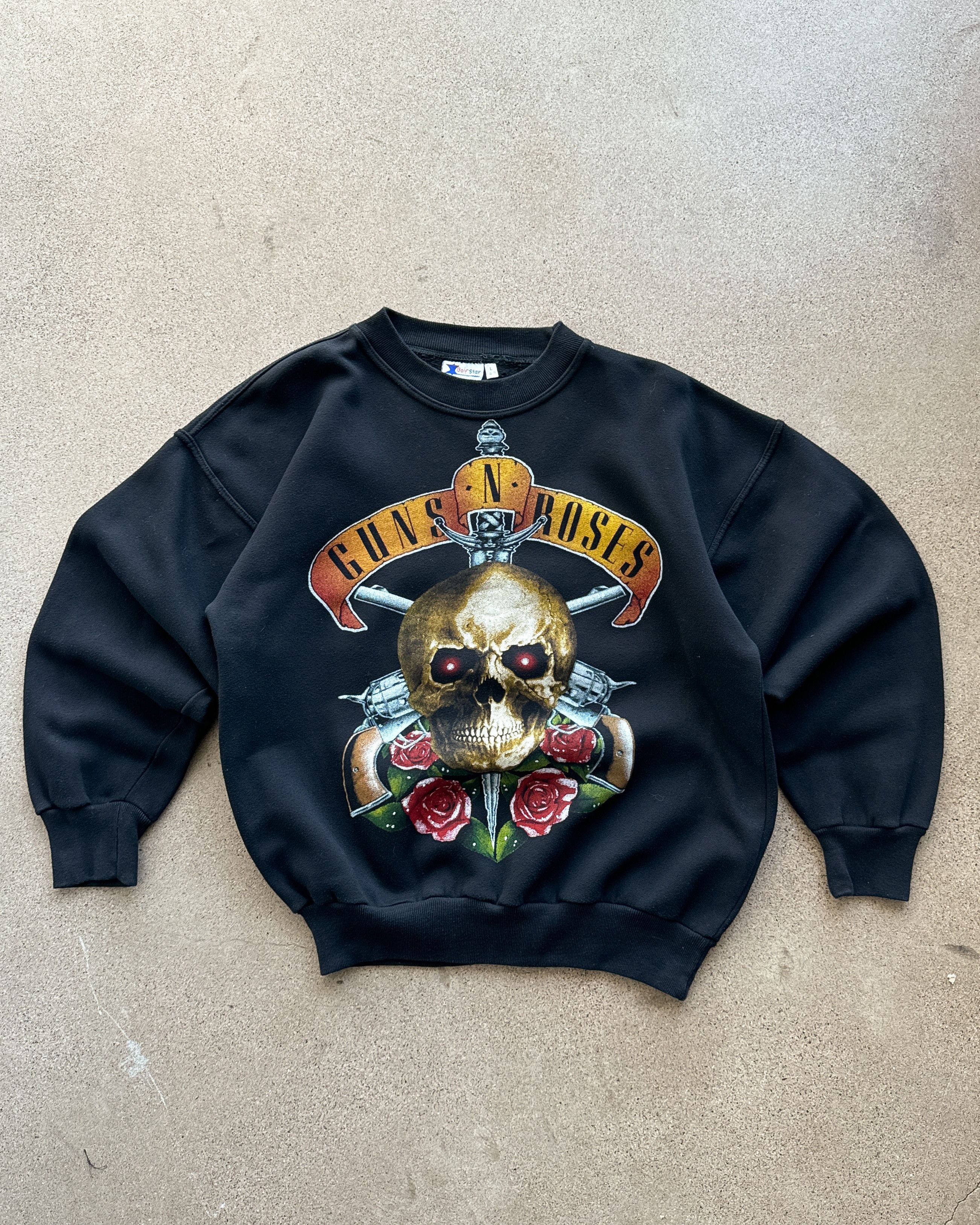 Vintage Vintage 80s Guns N Roses Sweatshirt Appetite For Destruction Size US L / EU 52-54 / 3 - 1 Thumbnail