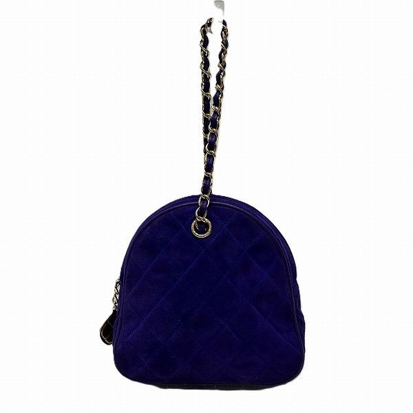 Chanel Chanel Chanel Matelasse Mini Chain Handbag Purple Leather Handbag 1106125 in Great Condition Size ONE SIZE - 1 Thumbnail