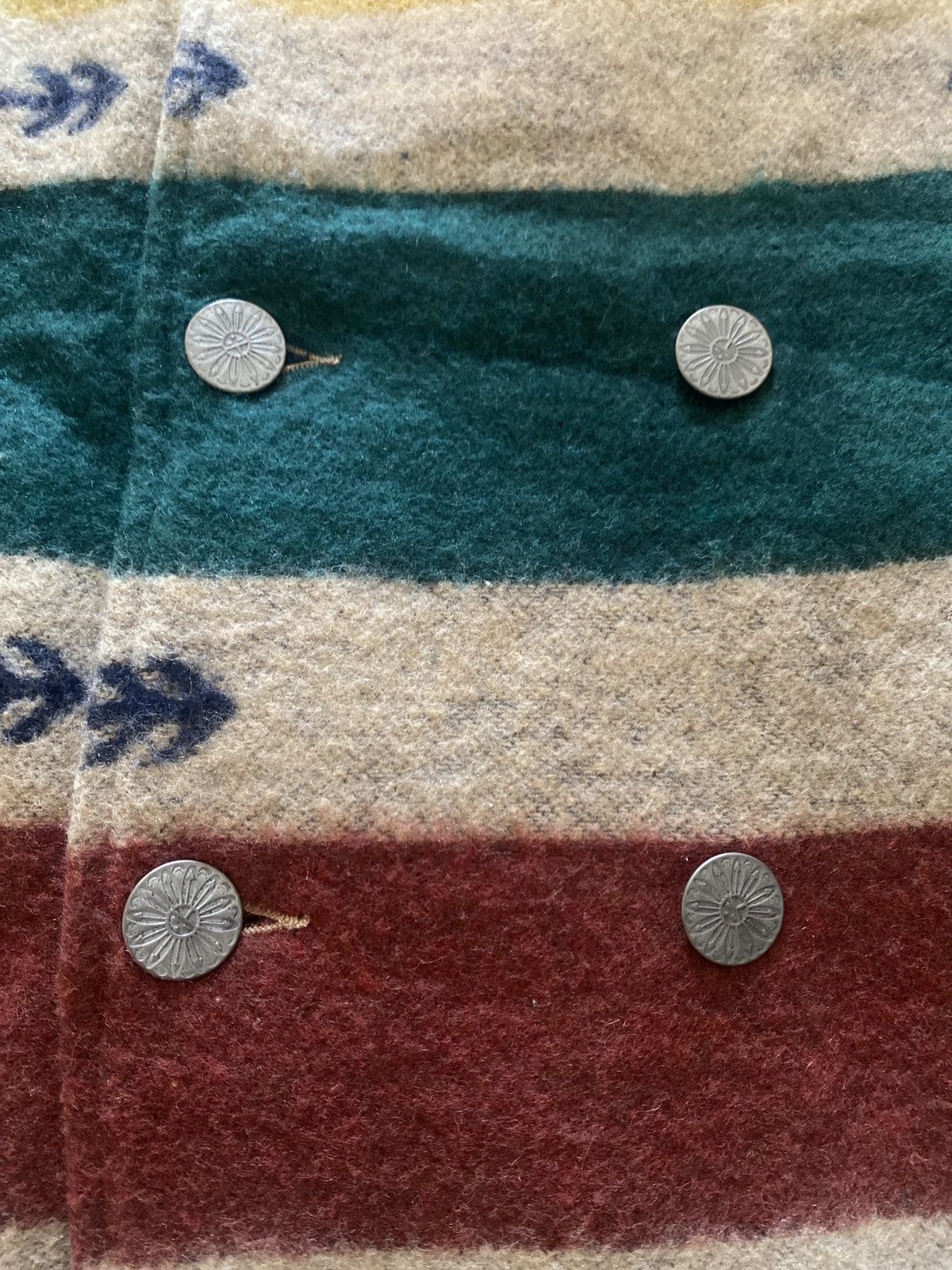 Vintage Titicaca Wool Blend Hooded Jacket Southwestern Strip
