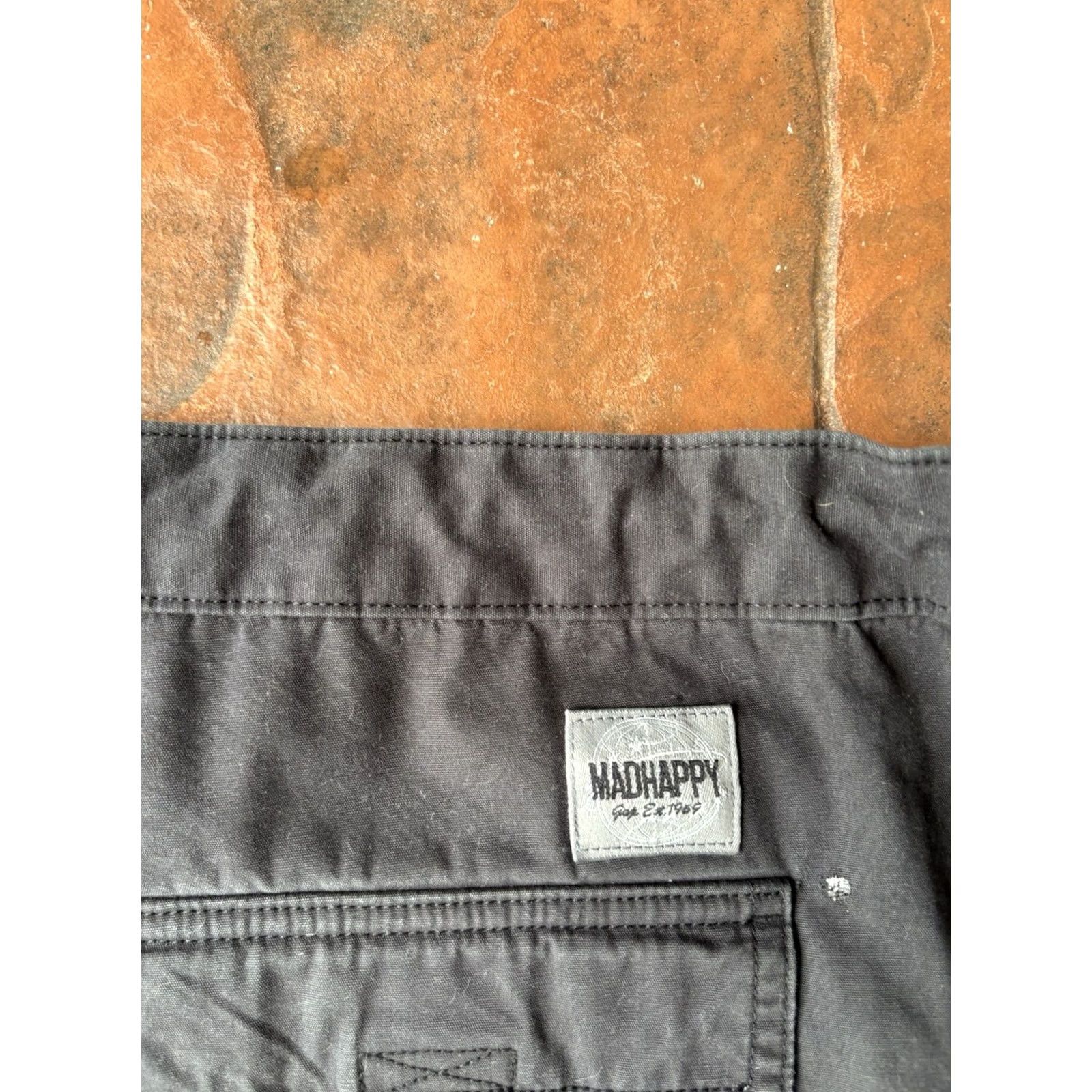 Gap GAP Madhappy Pants Men’s Medium Black Canvas Baggy Oversized Wide Leg X Size US 31 - 4 Thumbnail