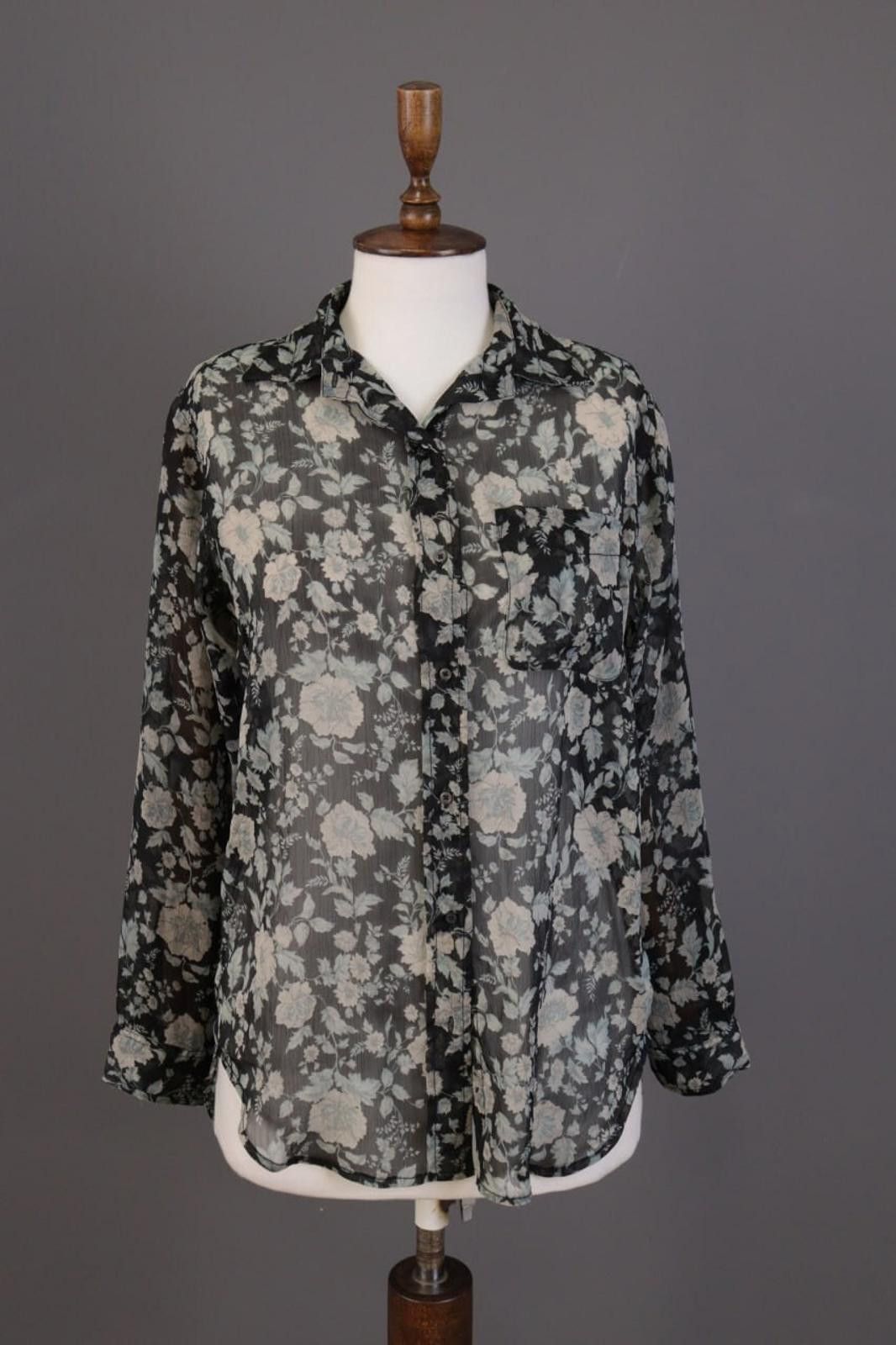 Denim & Supply Ralph Lauren Denim & Supply Ralph Lauren Balck Floral Shirt Size S Size S / US 4 / IT 40 - 1 Thumbnail