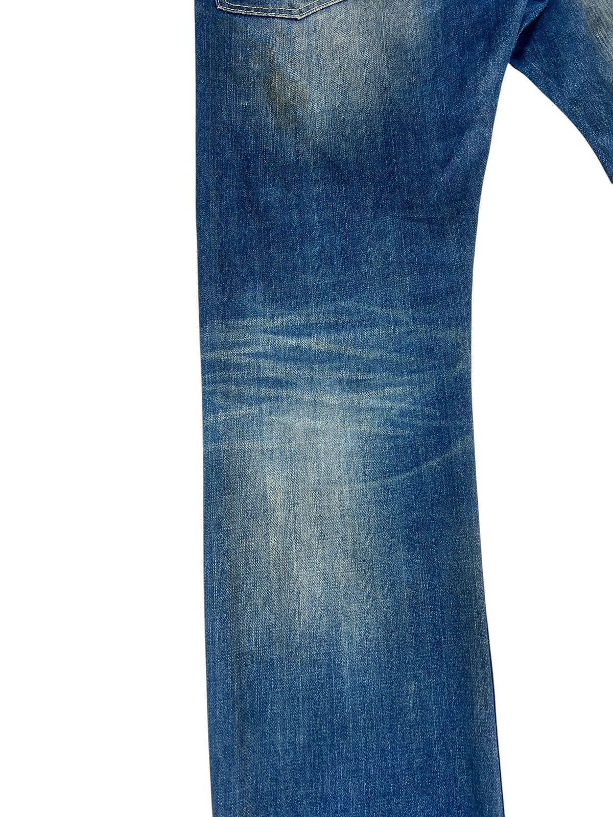 Le Grande Bleu (L.G.B.) Purple&Yellow Japan Dirty Mud Denim Straight Jeans Size US 32 / EU 48 - 16 Thumbnail