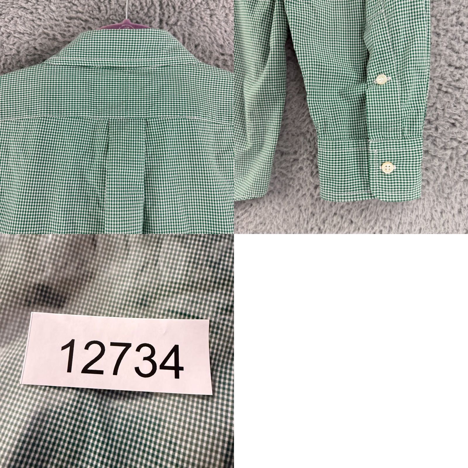 Ralph Lauren Ralph Lauren Button-Up Shirt Mens L Green Blaire Check 100% Cotton Size US L / EU 52-54 / 3 - 9 Thumbnail