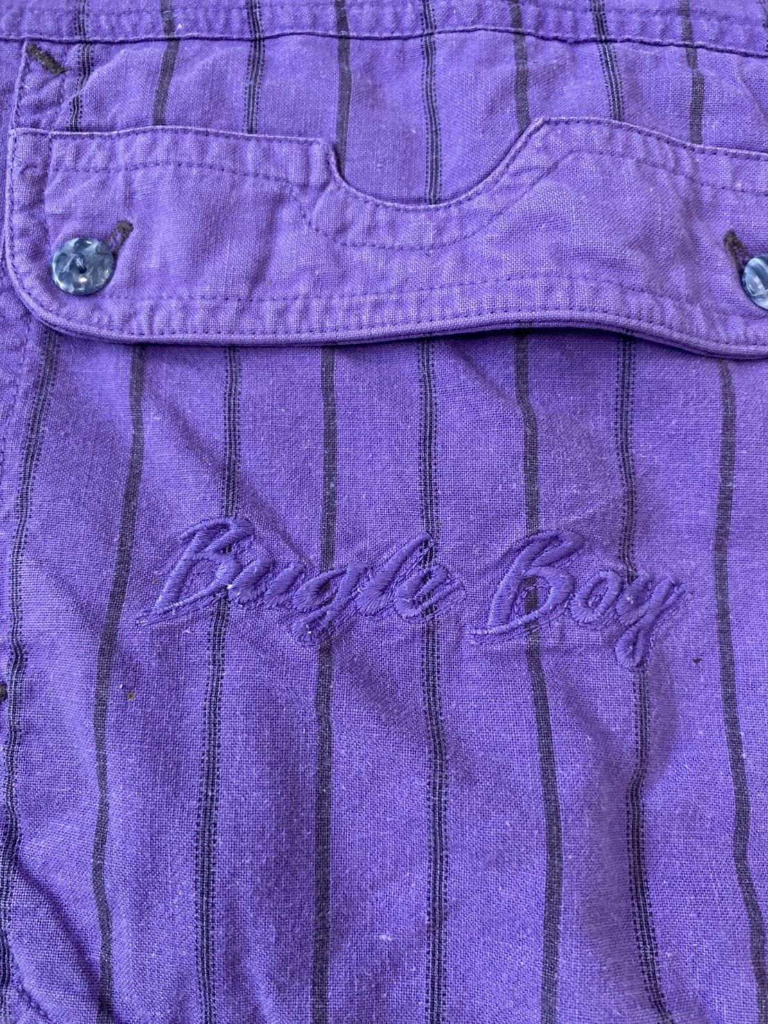 Bugle Boy × Vintage Vintage Bugle Boy Men's Purple Shirt Size US M / EU 48-50 / 2 - 6 Thumbnail