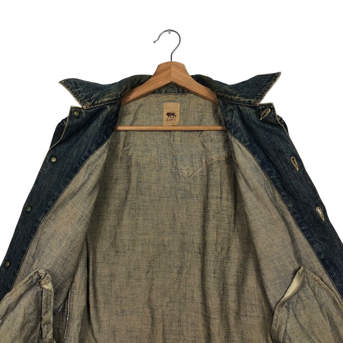 Hysteric Glamour 📌Vintage Biker Trucker Denim Jacket Button Made in Japan Size US M / EU 48-50 / 2 - 15 Thumbnail