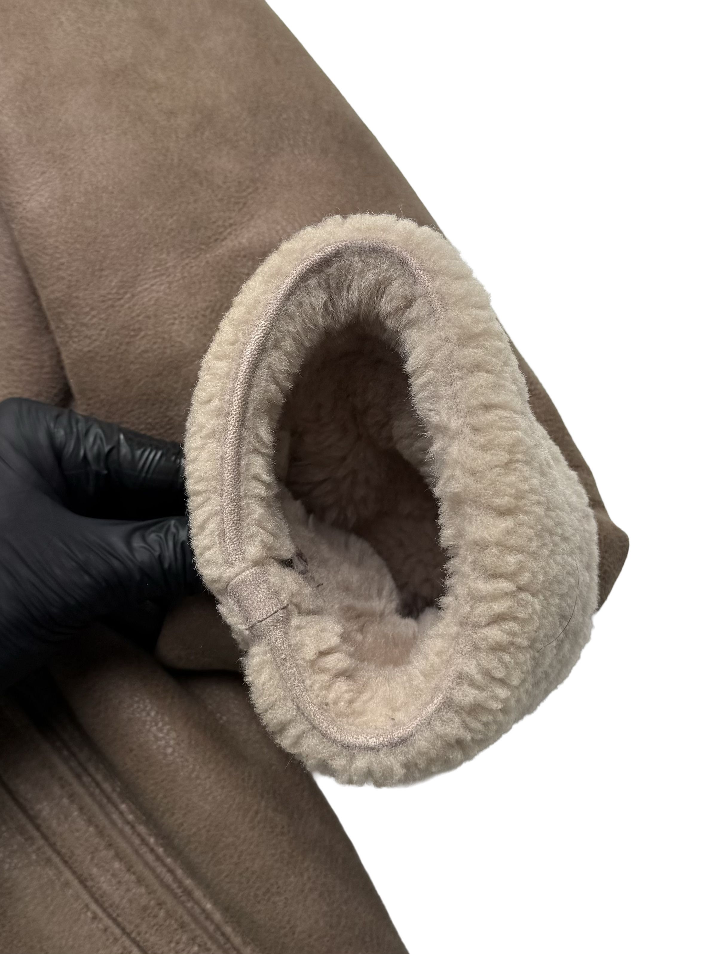 Vintage Vintage Sheepskin Shearling Coat Hooded Long Winter Jacket Size M / US 6-8 / IT 42-44 - 11 Thumbnail