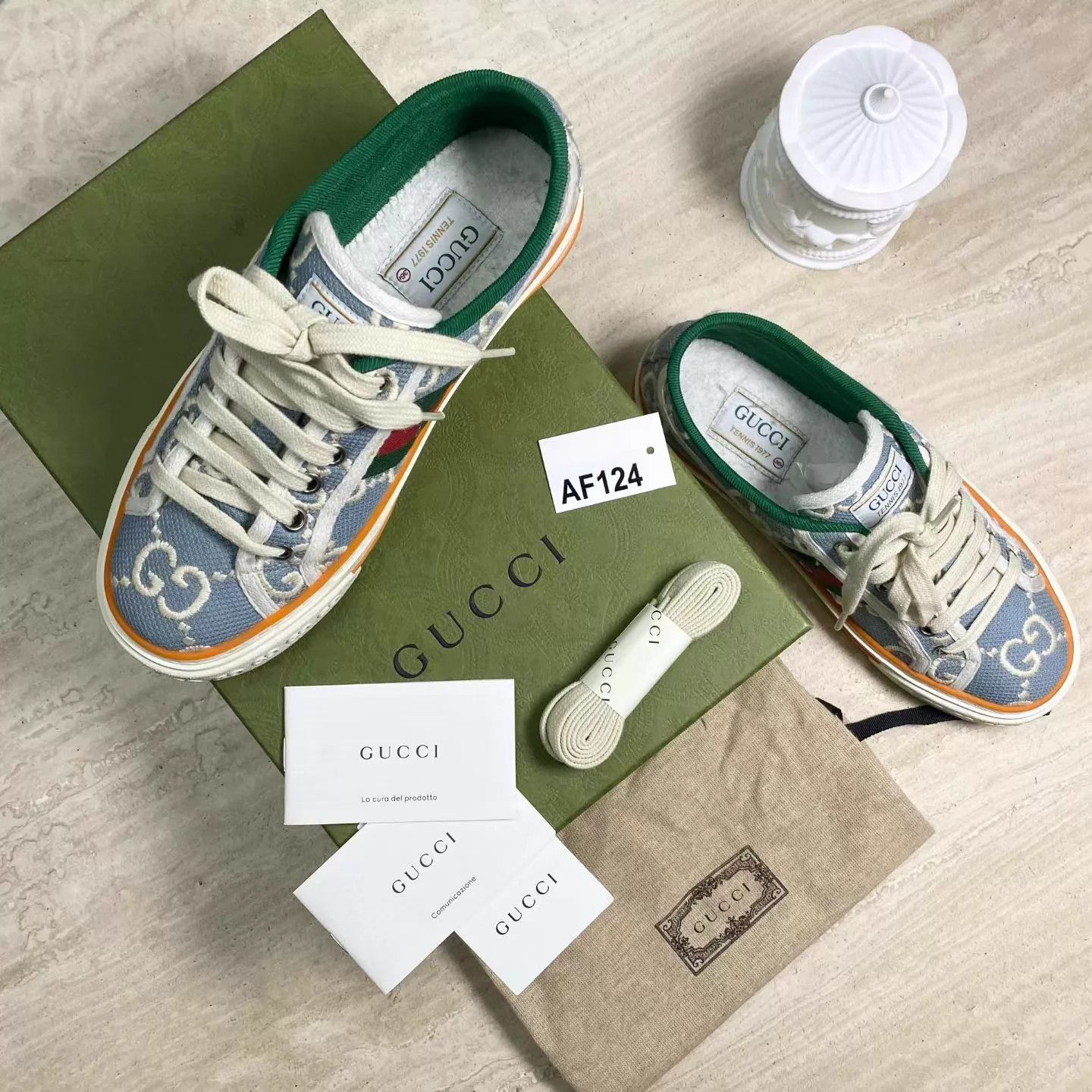 Gucci Gucci Tennis 1977 Light Blue 36 98 Size US 5.5 / IT 35.5 - 1 Thumbnail