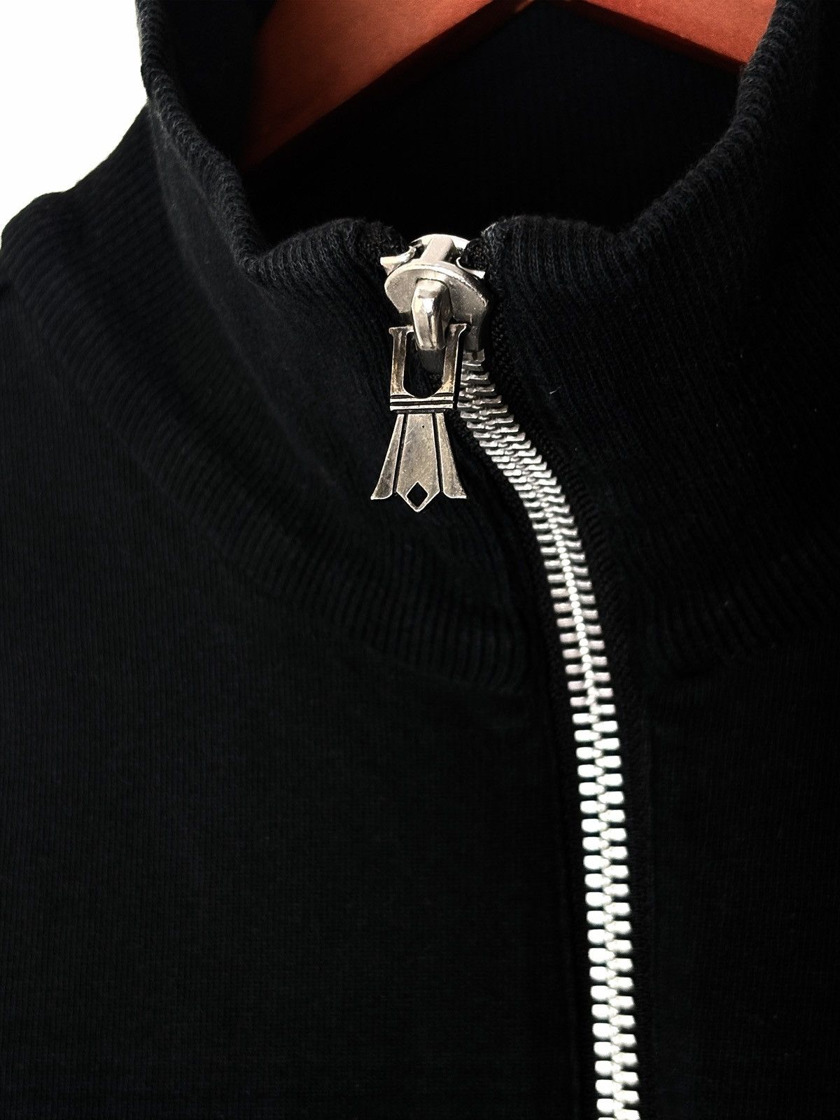 EYEFUNNY Eyefunny .925 Silver Black Cotton Zip Jacket Size US S / EU 44-46 / 1 - 9 Thumbnail