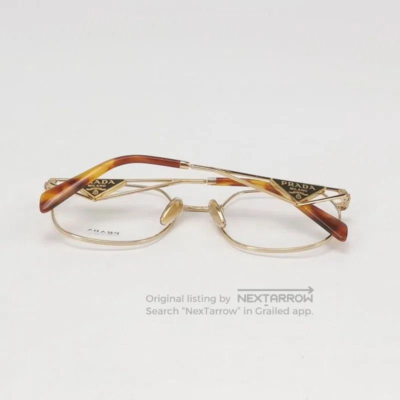 Prada Prada Triangular Logo Full Frame Eyeglasses. Size ONE SIZE - 3 Thumbnail