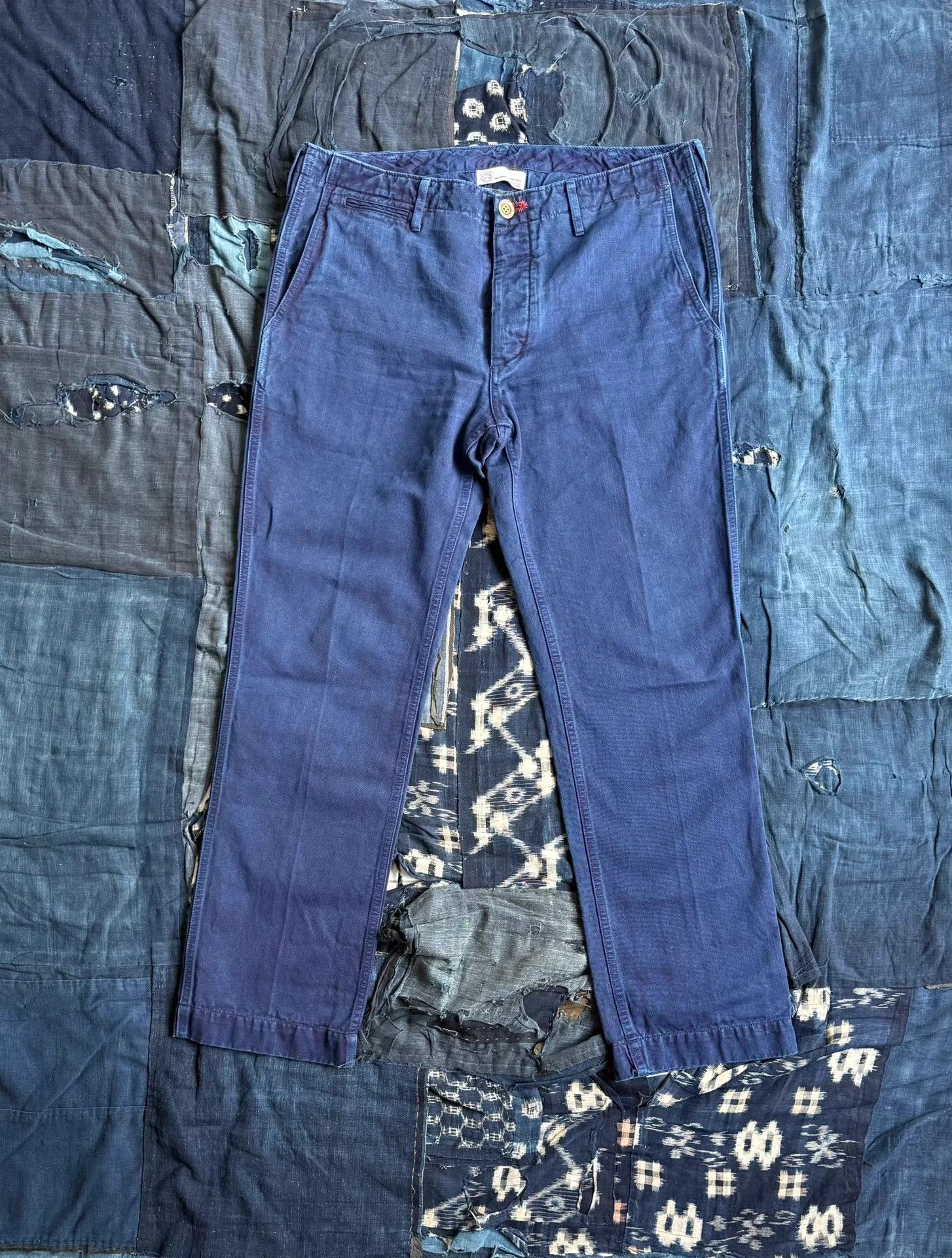 Visvim VISVIM 12AW ICT Indigo Dyed Chino Pants Size 3 Size US 36 / EU 52 - 1 Thumbnail